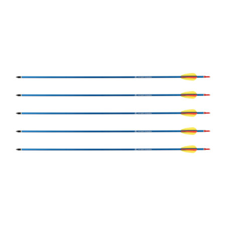 Strzała Poe Lang aluminiowa 30" grot tarczowy ostry niebieska 5 sztuk