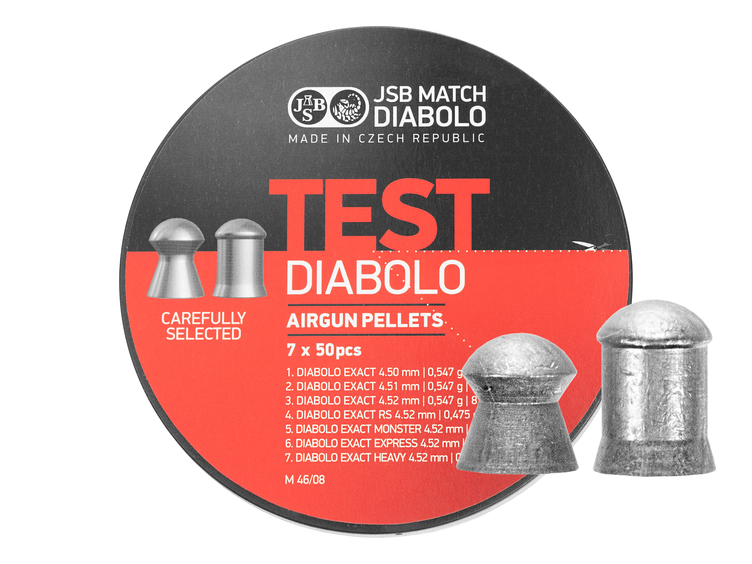 Śrut diabolo JSB Exact Test 4,5 mm 7x50 szt.