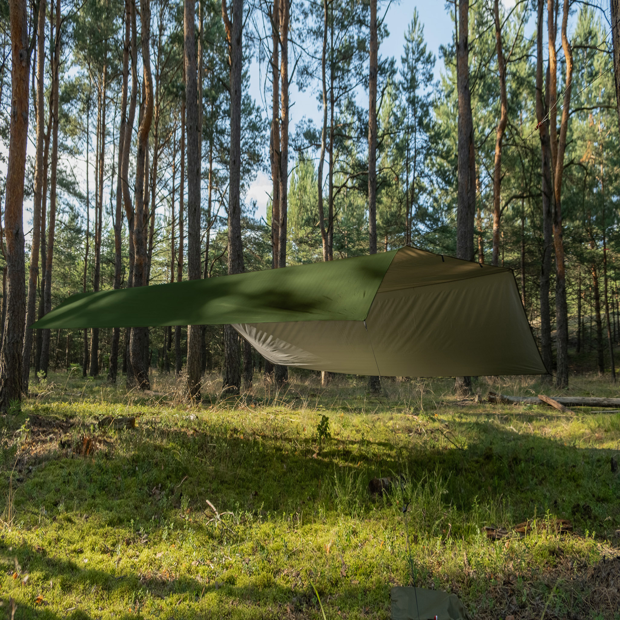 Tarp termo TigerWood 4,5m x 4,5m oliwkowy - obrazek 6