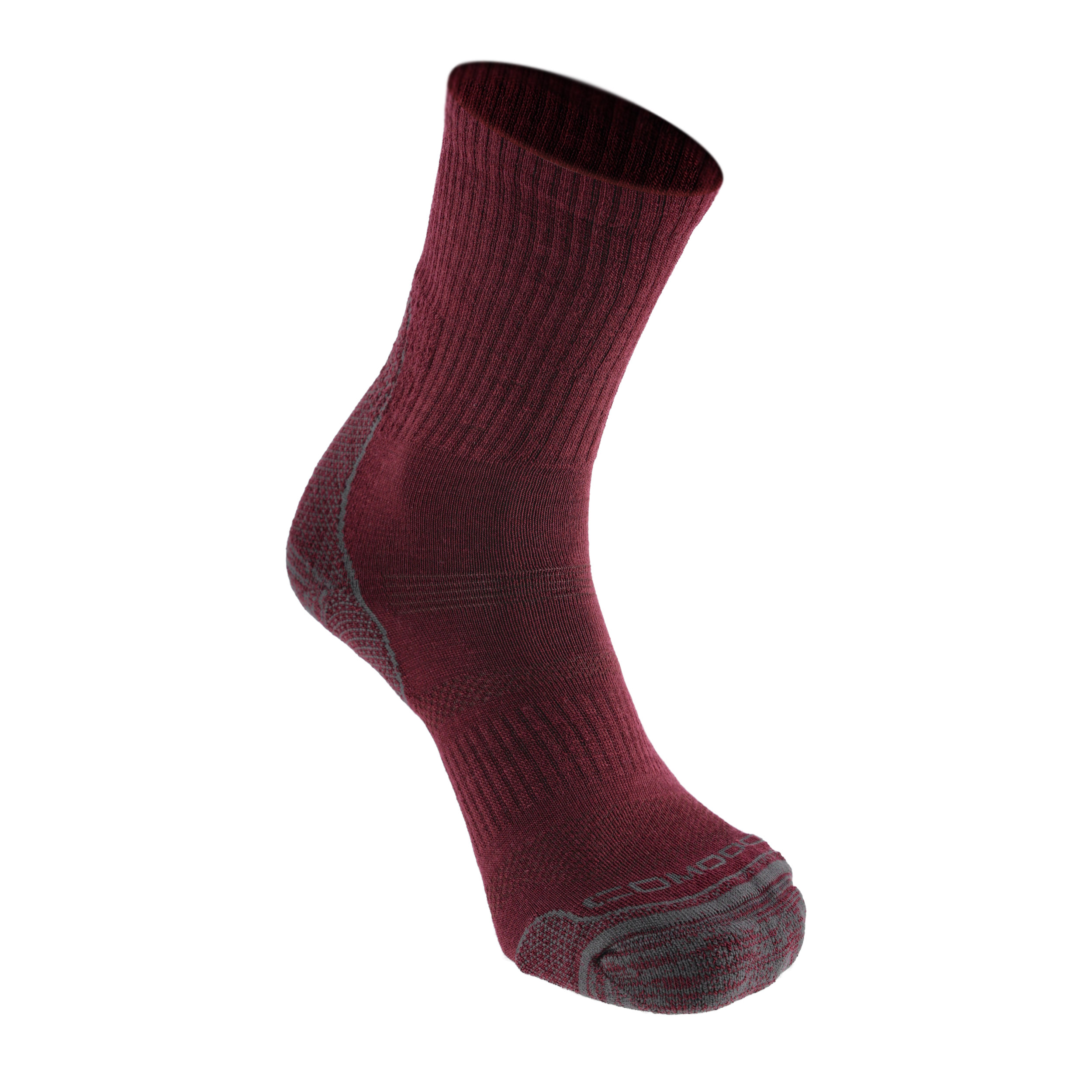 Skarpety turystyczne Comodo lekkie bordowe 35-38 - obrazek 3