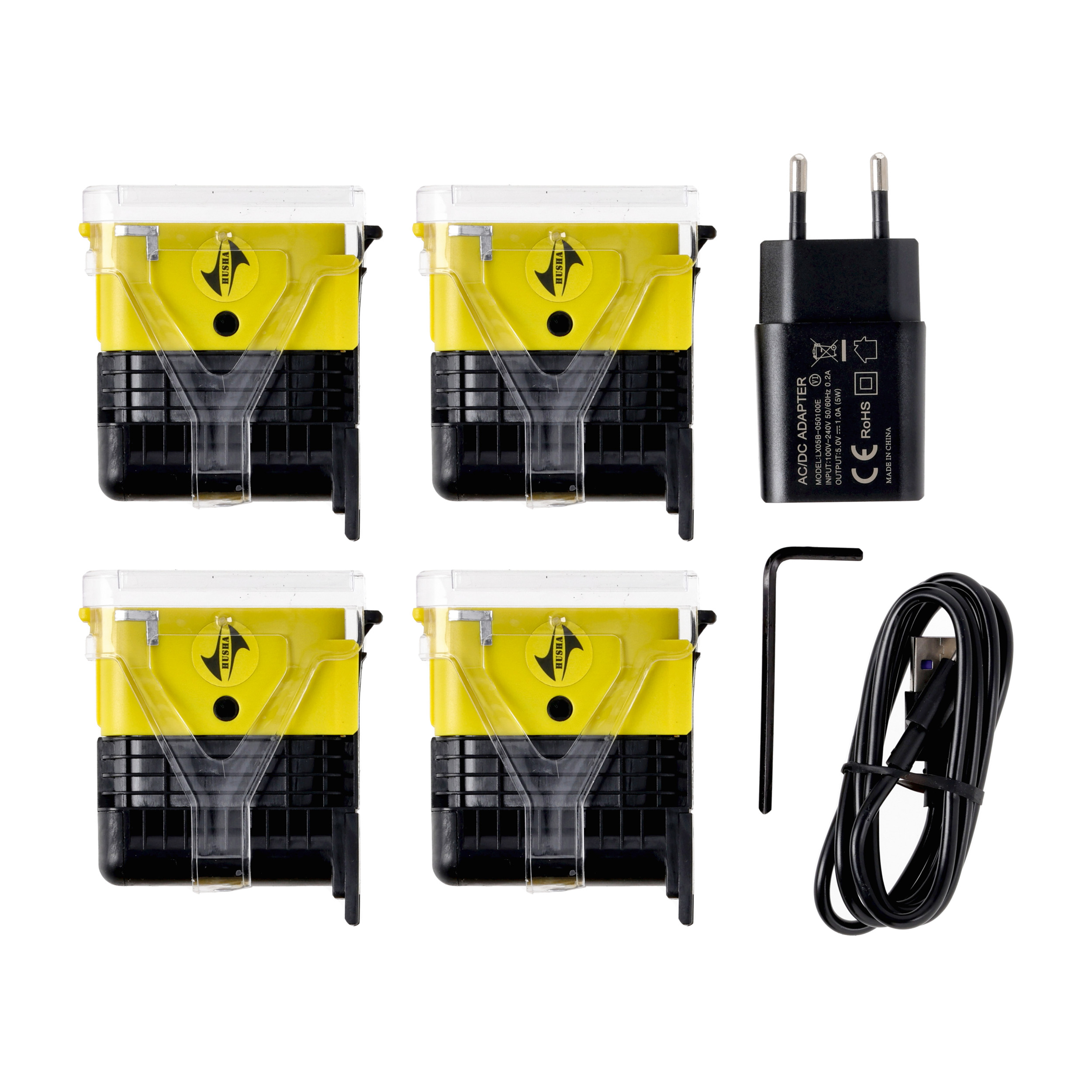 Paralizator strzelający Husha TX200P 2-strzałowy 55.000 V zestaw: paralizator, kabura, cztery kartridże, walizka - obrazek 9