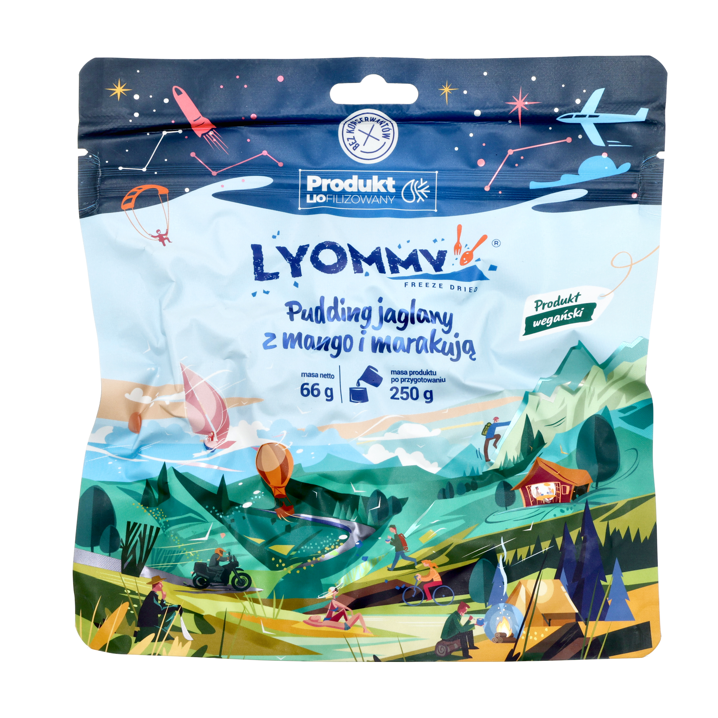 Żywność liofilizowana Lyommy Pudding jaglany z mango i marakują