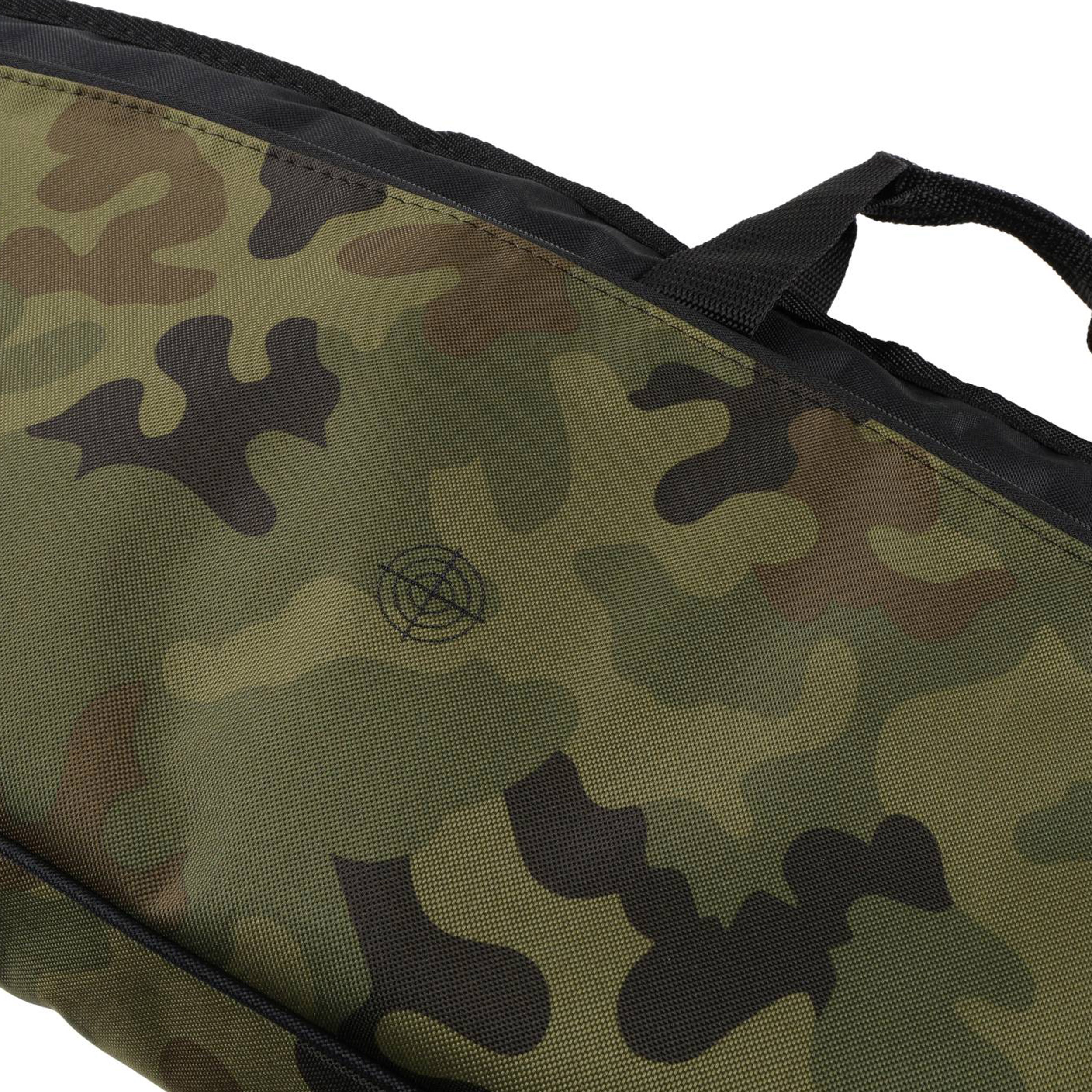 Pokrowiec na broń LPDK2 02 1,25m długa kieszeń, kolor kamuflaż wojskowy/czarny haft mała tarcza czarna - obrazek 5
