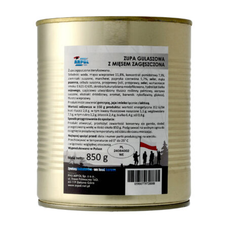 Zupa Arpol gulaszowa z mięsem zagęszczona 850 g