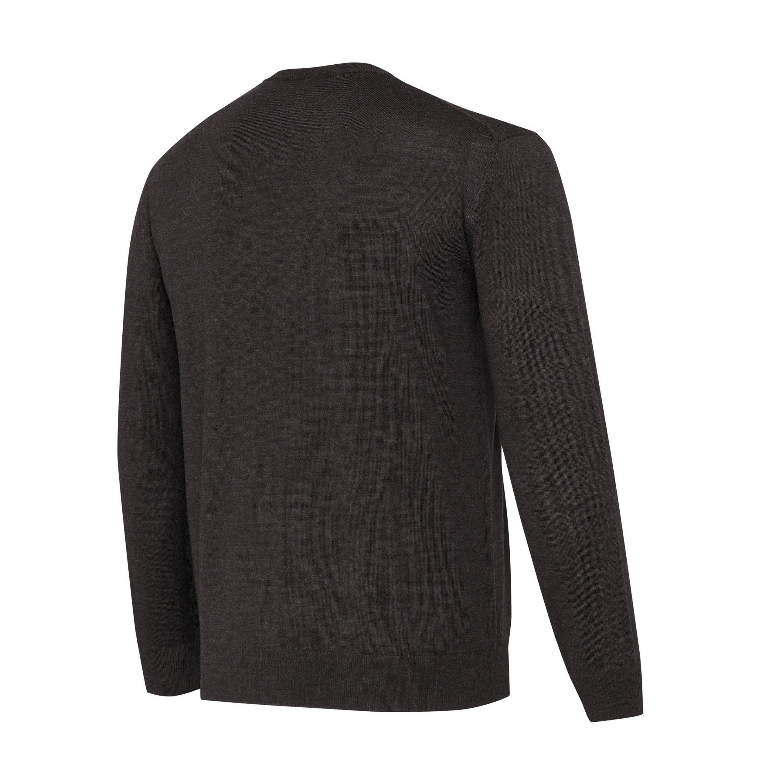 Sweter męski Beretta Merino V Neck brązowy S - obrazek 2