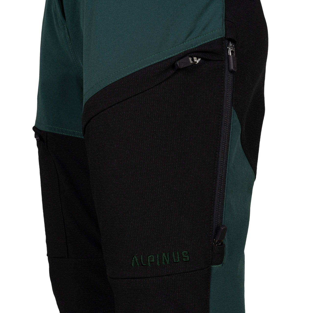 Spodnie damskie Alpinus trekkingowe Socompa czarno/zielone M - obrazek 2