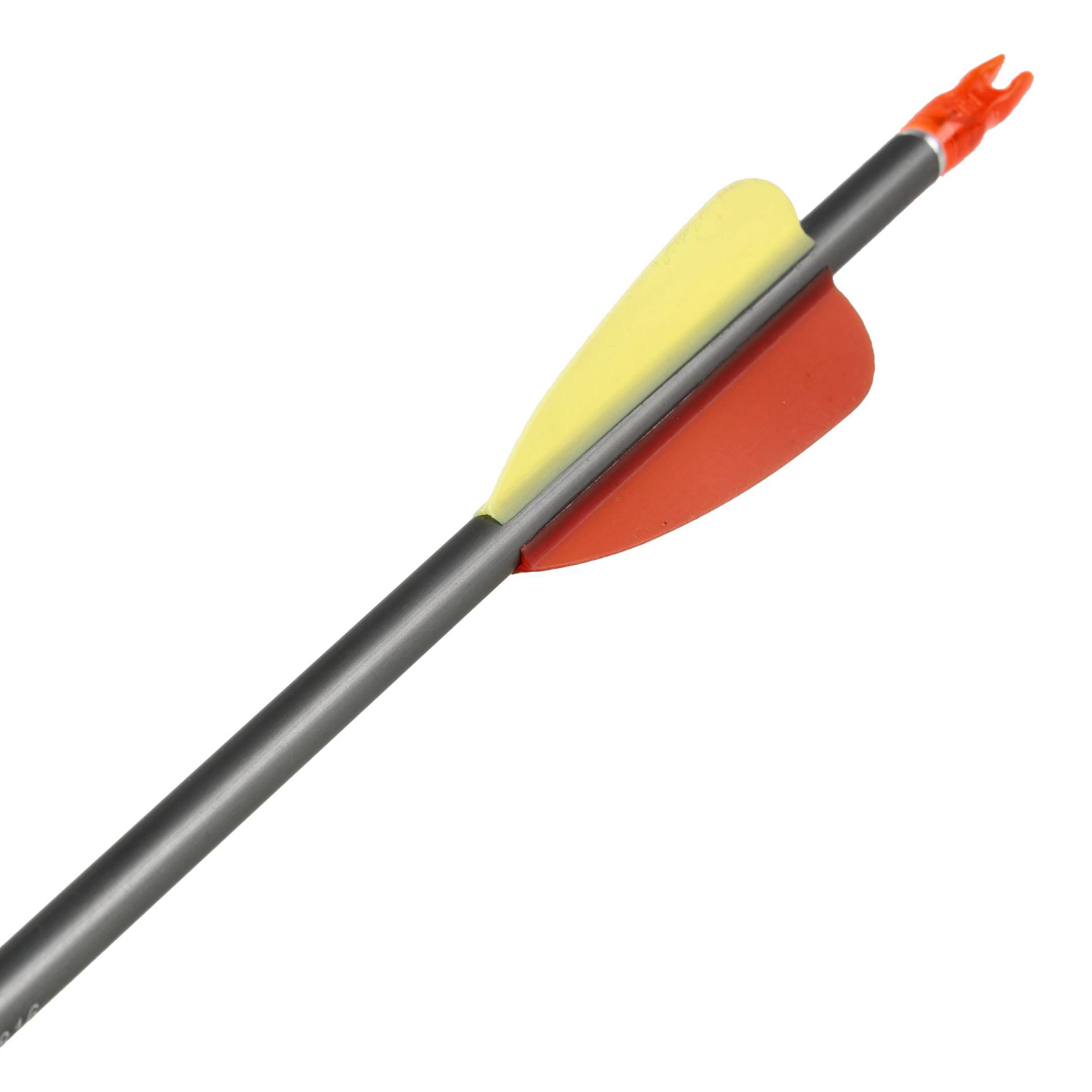 Strzała Poe Lang aluminiowa 29" grot tarczowy gładki szara - obrazek 3