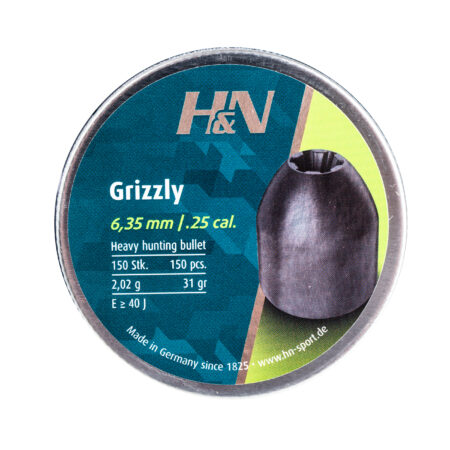 Śrut diabolo H&N Grizzly 6,35 mm 150 szt.