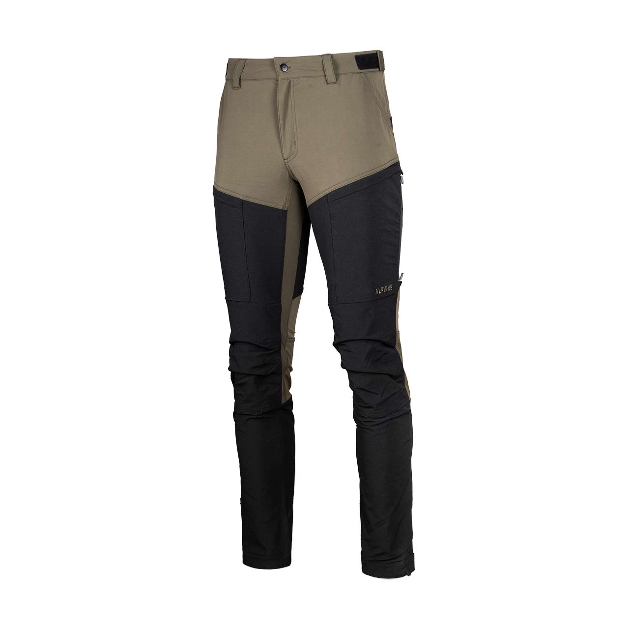 Spodnie męskie Alpinus trekkingowe Pular czarno/oliwkowe 3XL