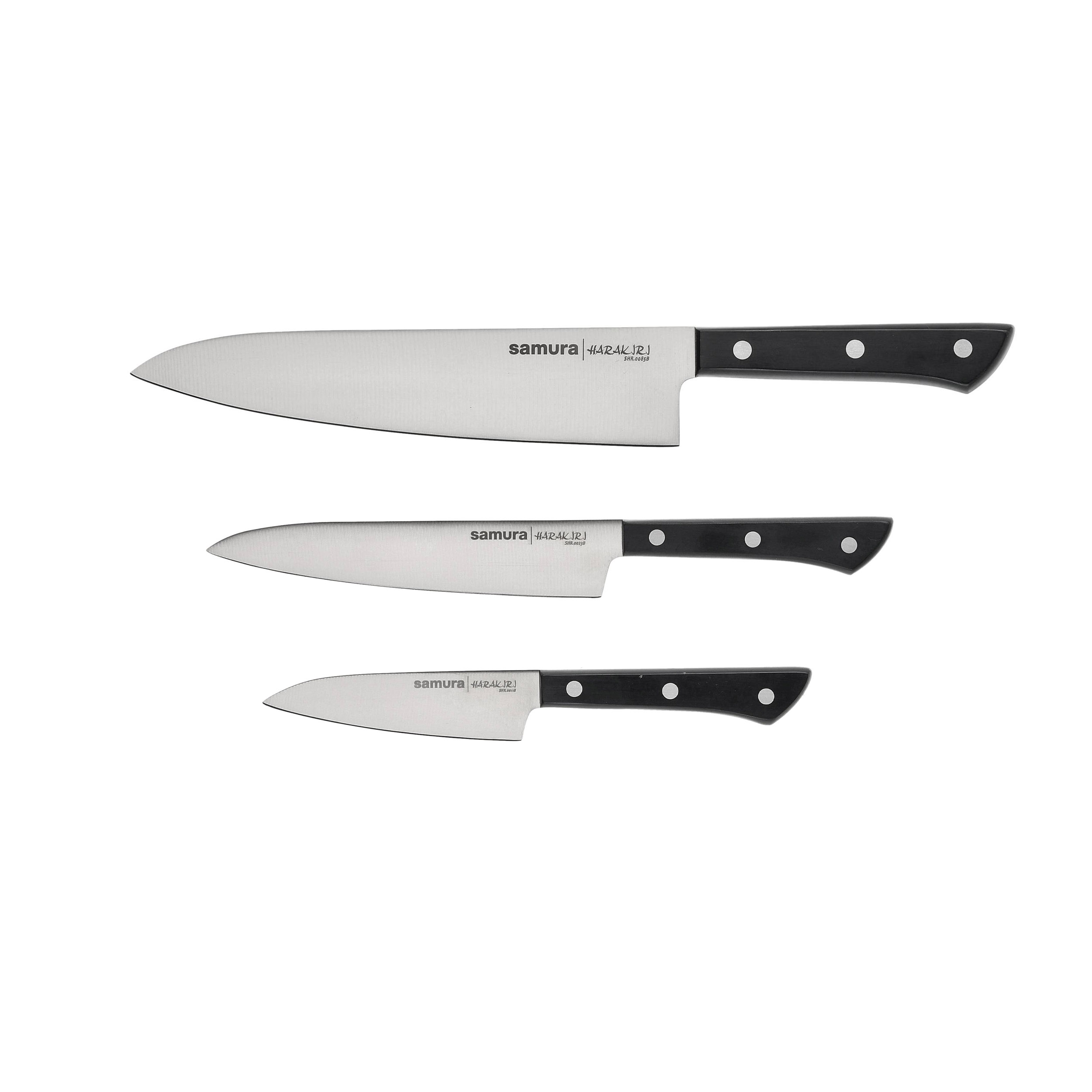 Zestaw 3 noży kuchennych Samura Harakiri