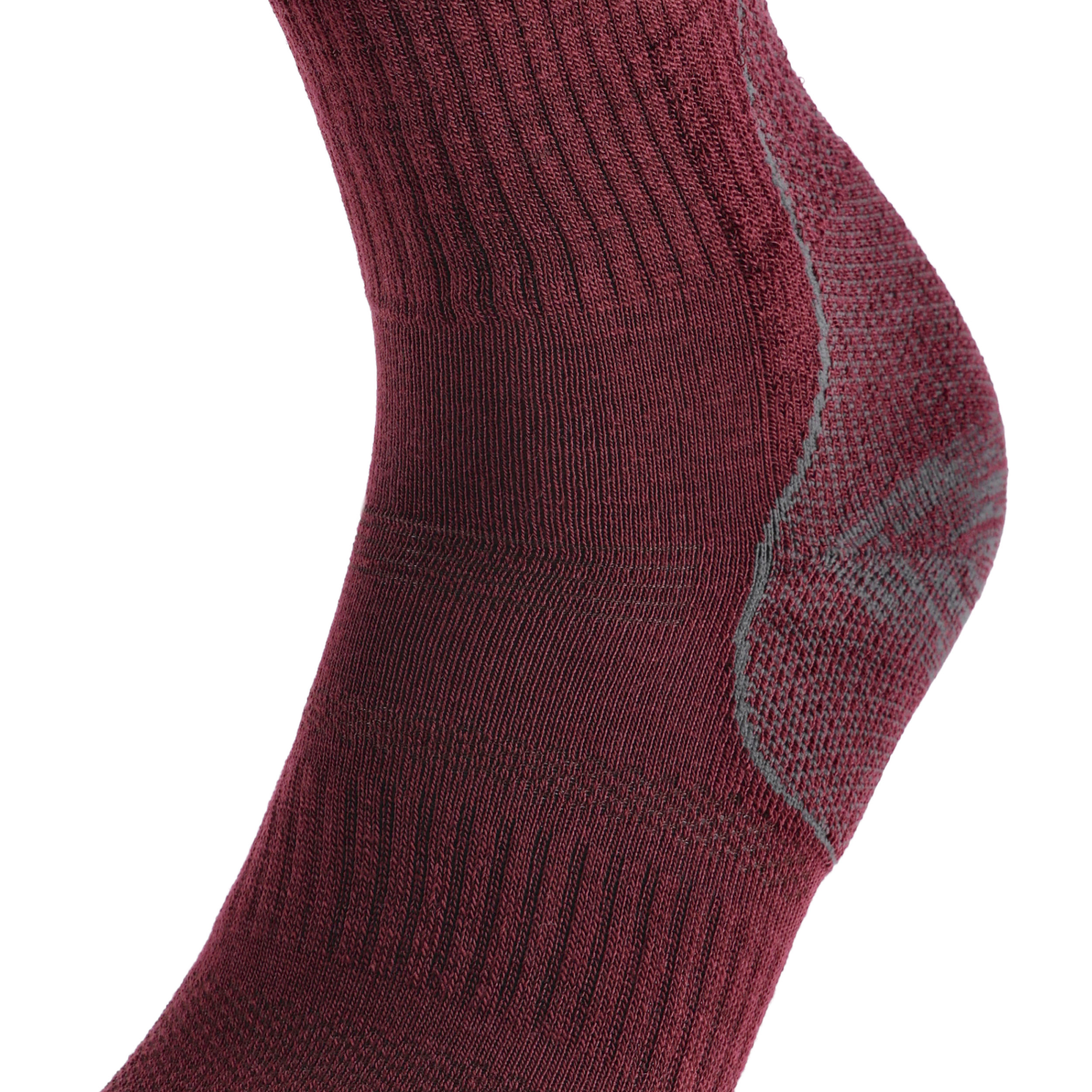 Skarpety turystyczne Comodo lekkie bordowe 39-42 - obrazek 5