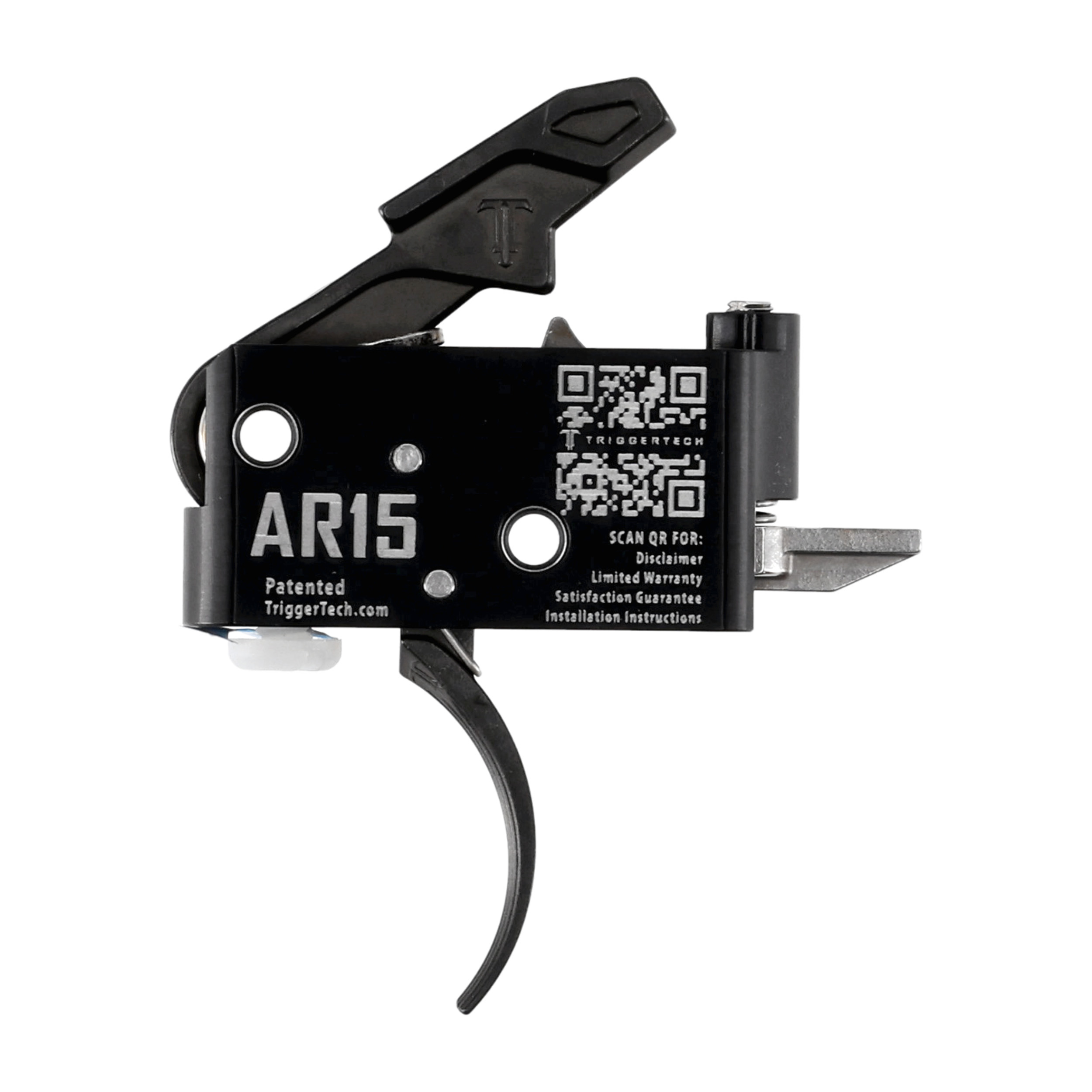 Spust Triggertech AR15 Adaptable PVD Black Curved- język spustowy zagięty - Two Stage - obrazek 2