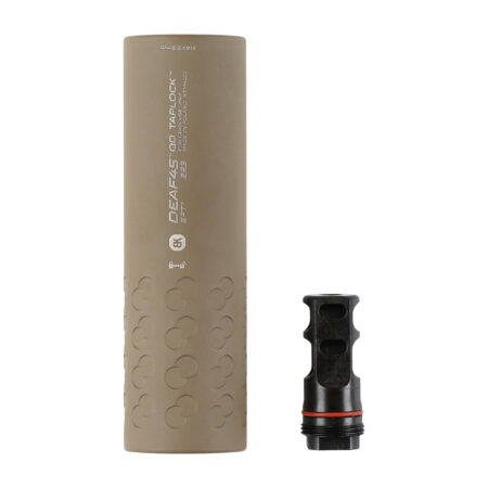 Tłumik z hamulcem do broni BK Precise DEAF45 QD Taplock 3GUN MB 1/2-28 UNEF Magpul FDE