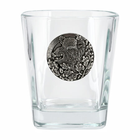 Szklanki do whisky Golden Fox Geo zdobione odlewanym elementem, 6 szt.