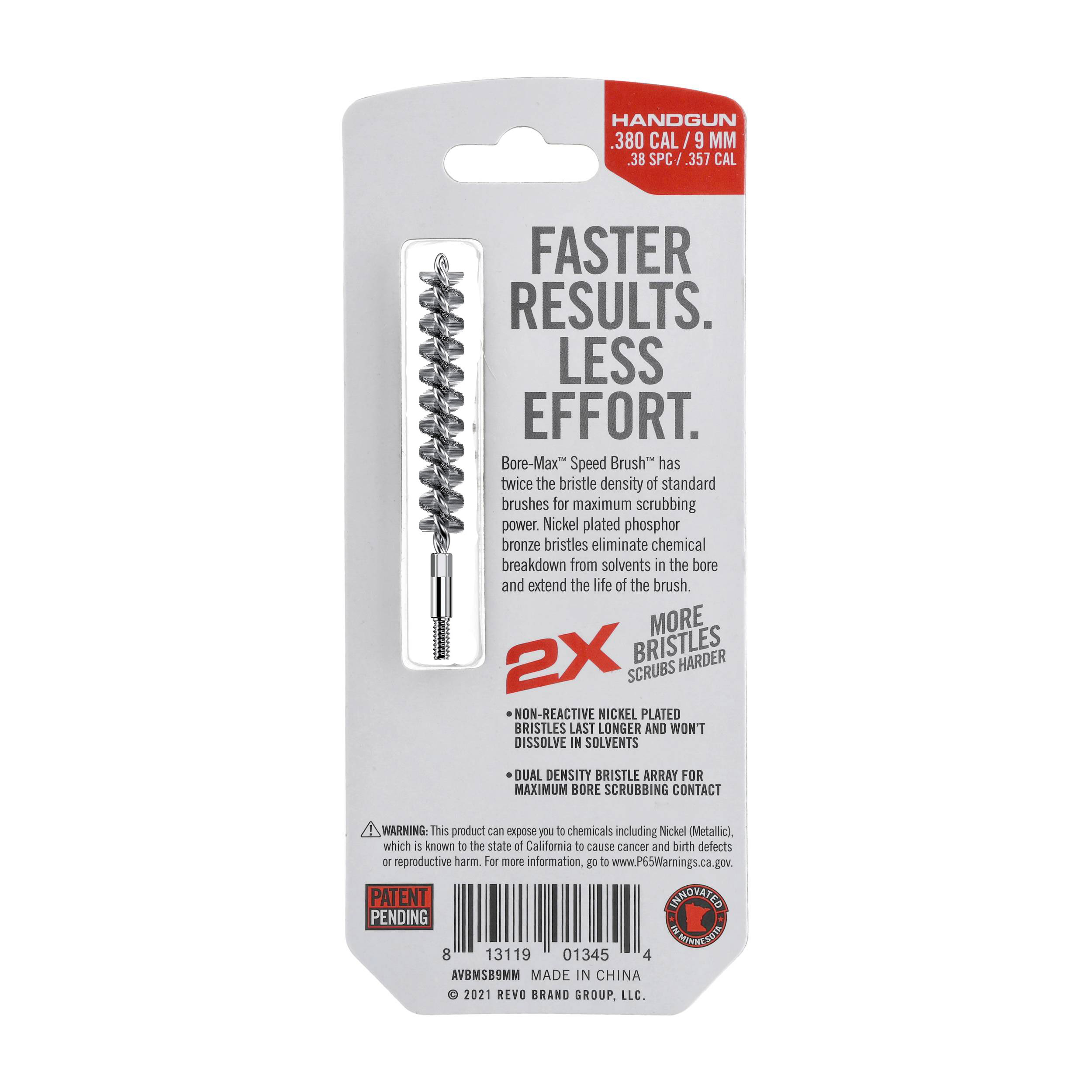 Szczotka do czyszczenia broni Real Avid Bore-Max 9 mm AVBMSB9MM - obrazek 3