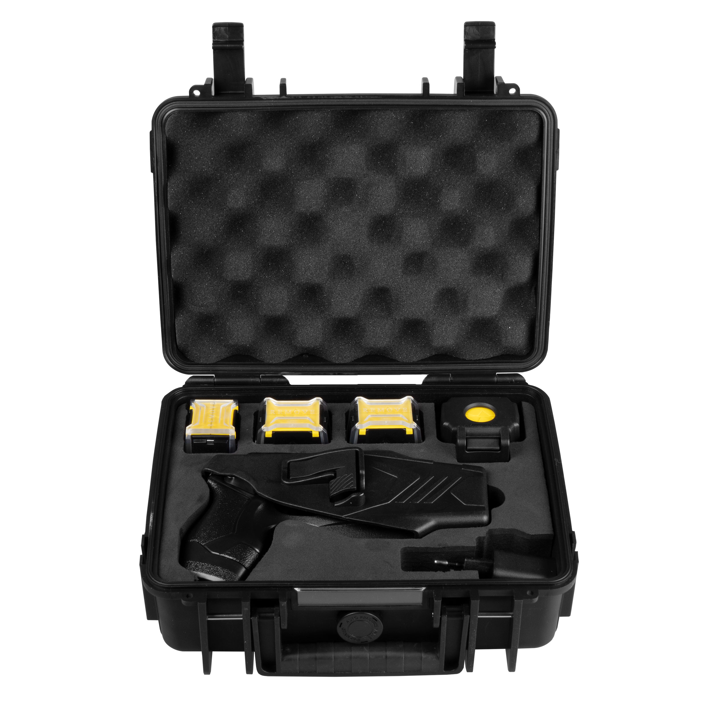 Paralizator strzelający Husha TX100P 55.000 V zestaw PRO: paralizator, dwie kabury, cztery kartridże, walizka - obrazek 6