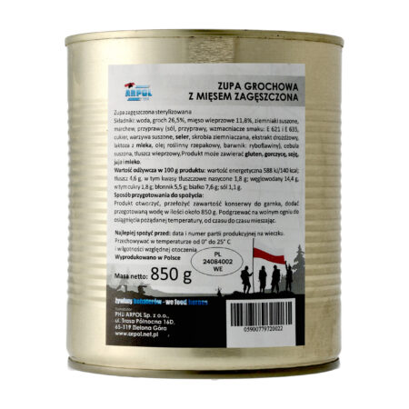 Zupa Arpol grochowa z mięsem zagęszczona 850 g
