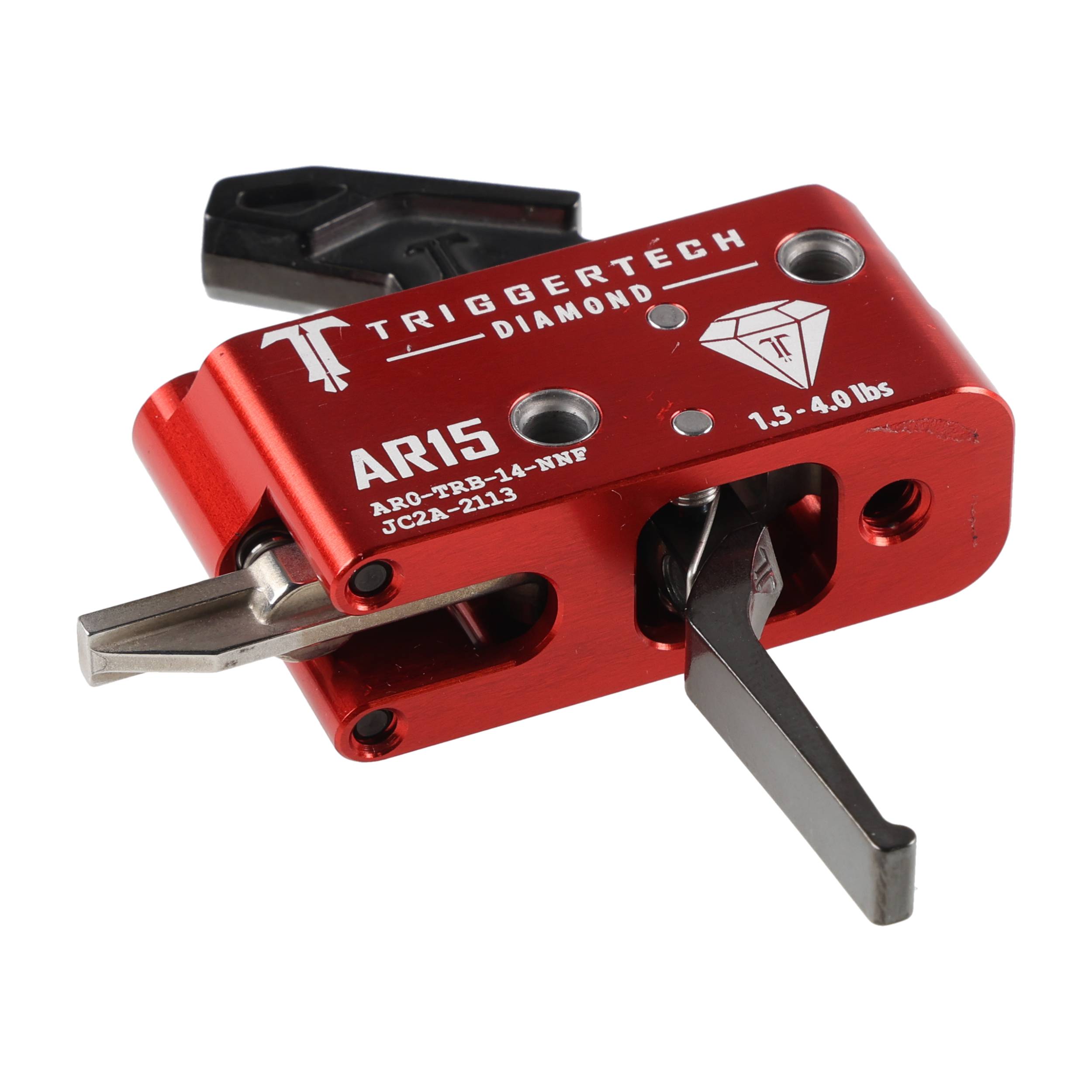Spust Triggertech AR15 Diamond Flat PVD język spustowy prosty - Two Stage - obrazek 3