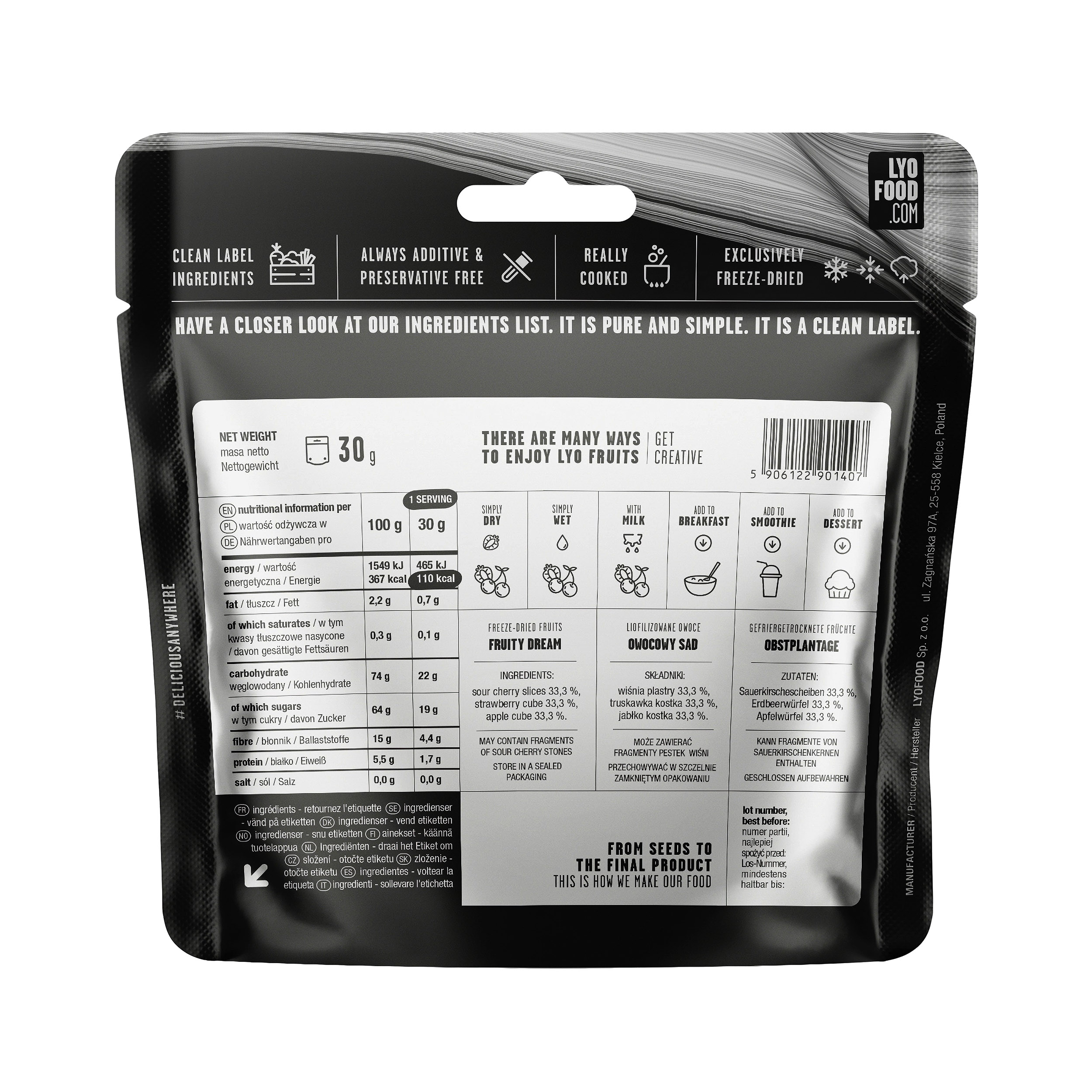 Żywność liofilizowana LYOFOOD Owocowy sad 30 g - obrazek 2