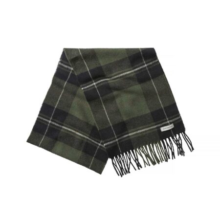Szalik Chevalier Pendley Wool Scarf Check Dark
