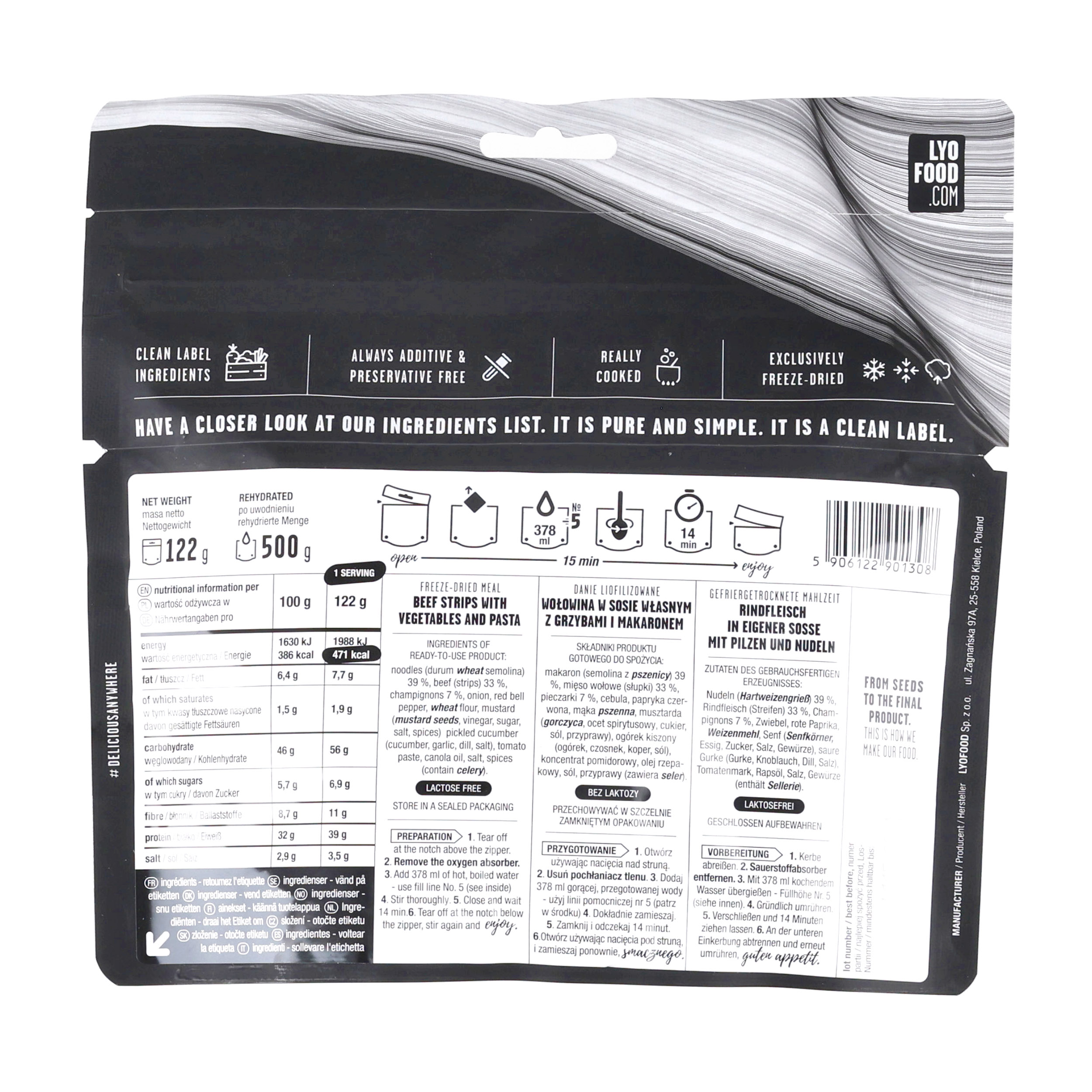 Żywność liofilizowana LYOFOOD Strogonow 500 g - obrazek 2