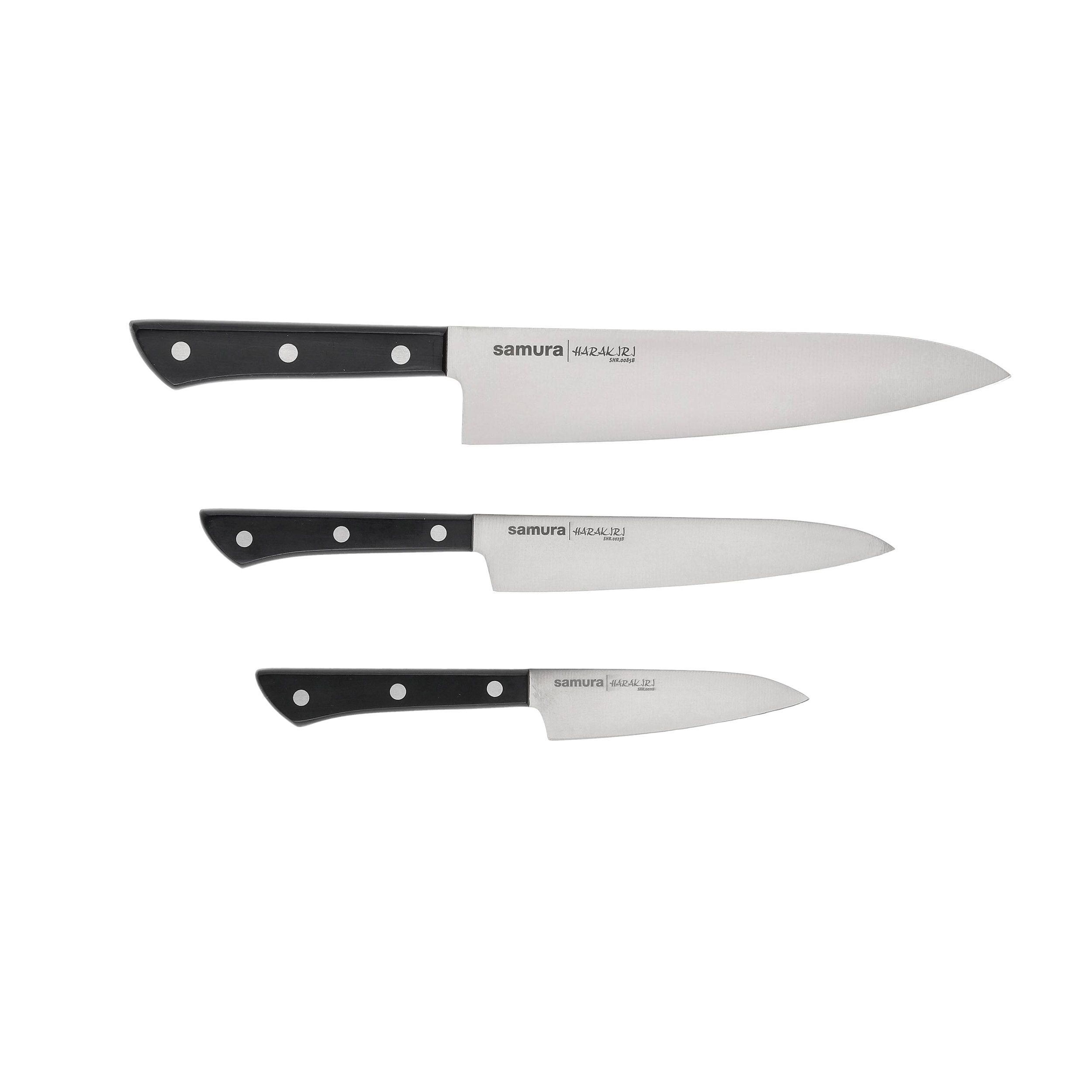 Zestaw 3 noży kuchennych Samura Harakiri - obrazek 2