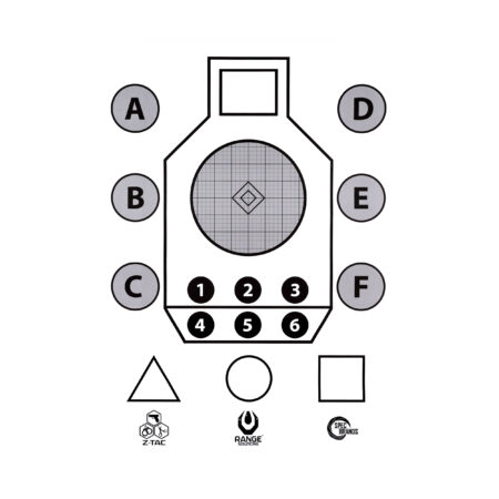 Tarcza strzelecka Range Solutions Aim Small, 50 szt.