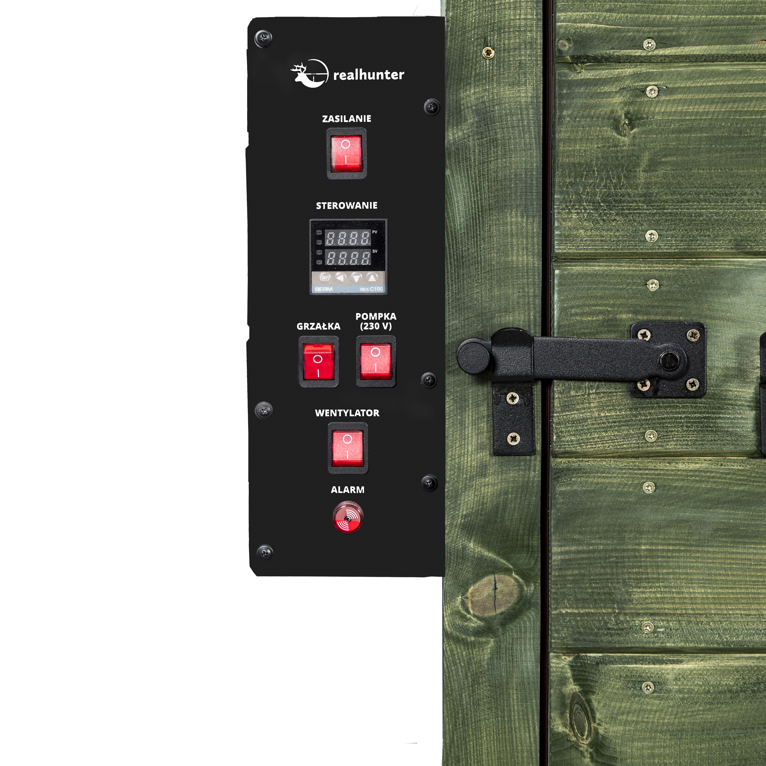 Wędzarnia smoker RealHunter Basic 200 l 2000W zielona - obrazek 3