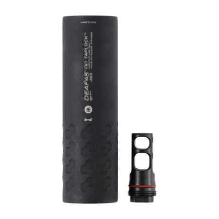 Tłumik z hamulcem do broni BK Precise DEAF45 QD Taplock 3GUN MB 1/2-28 UNEF czarny