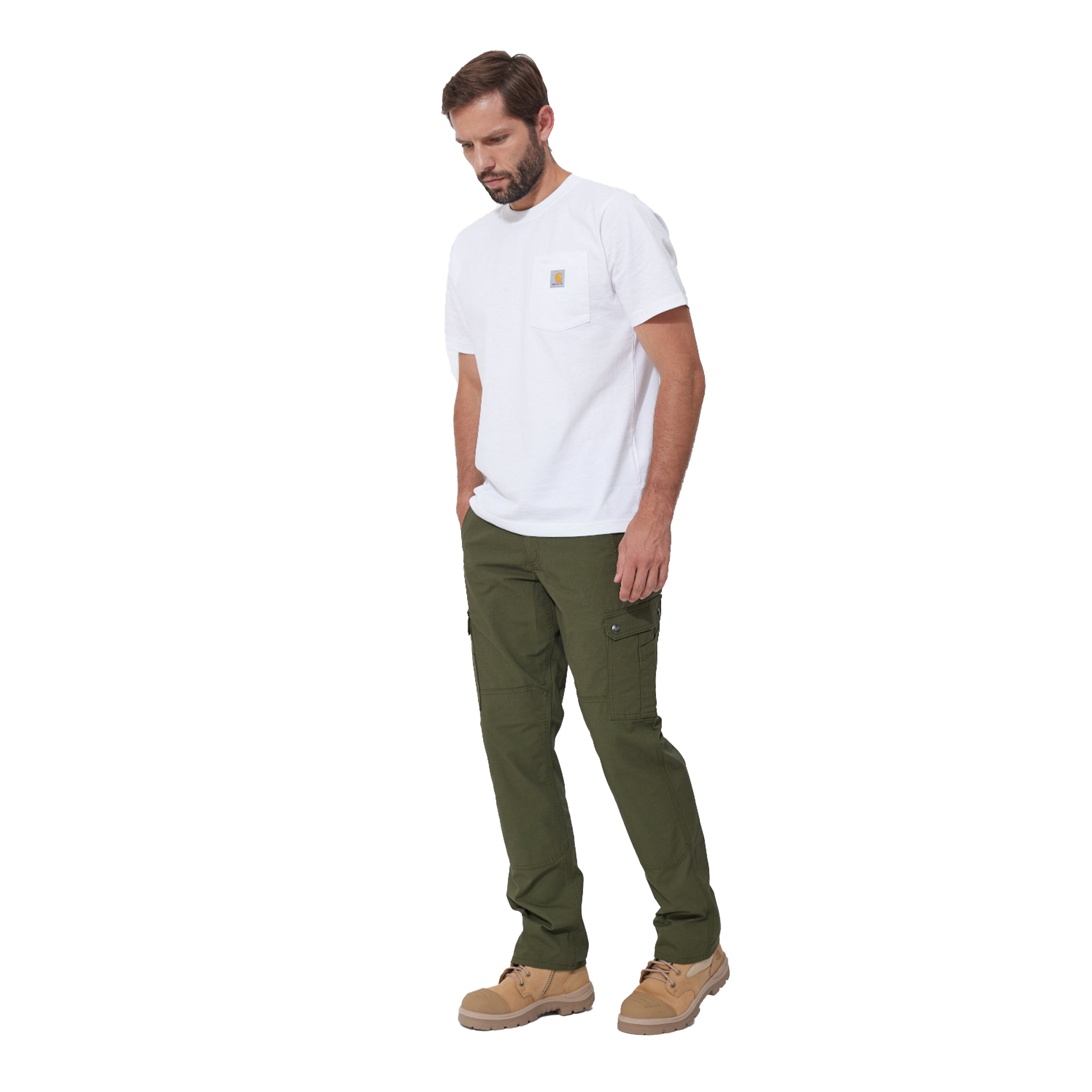 Spodnie Carhartt Rugged Flex Cargo - basil 38/32 - obrazek 4
