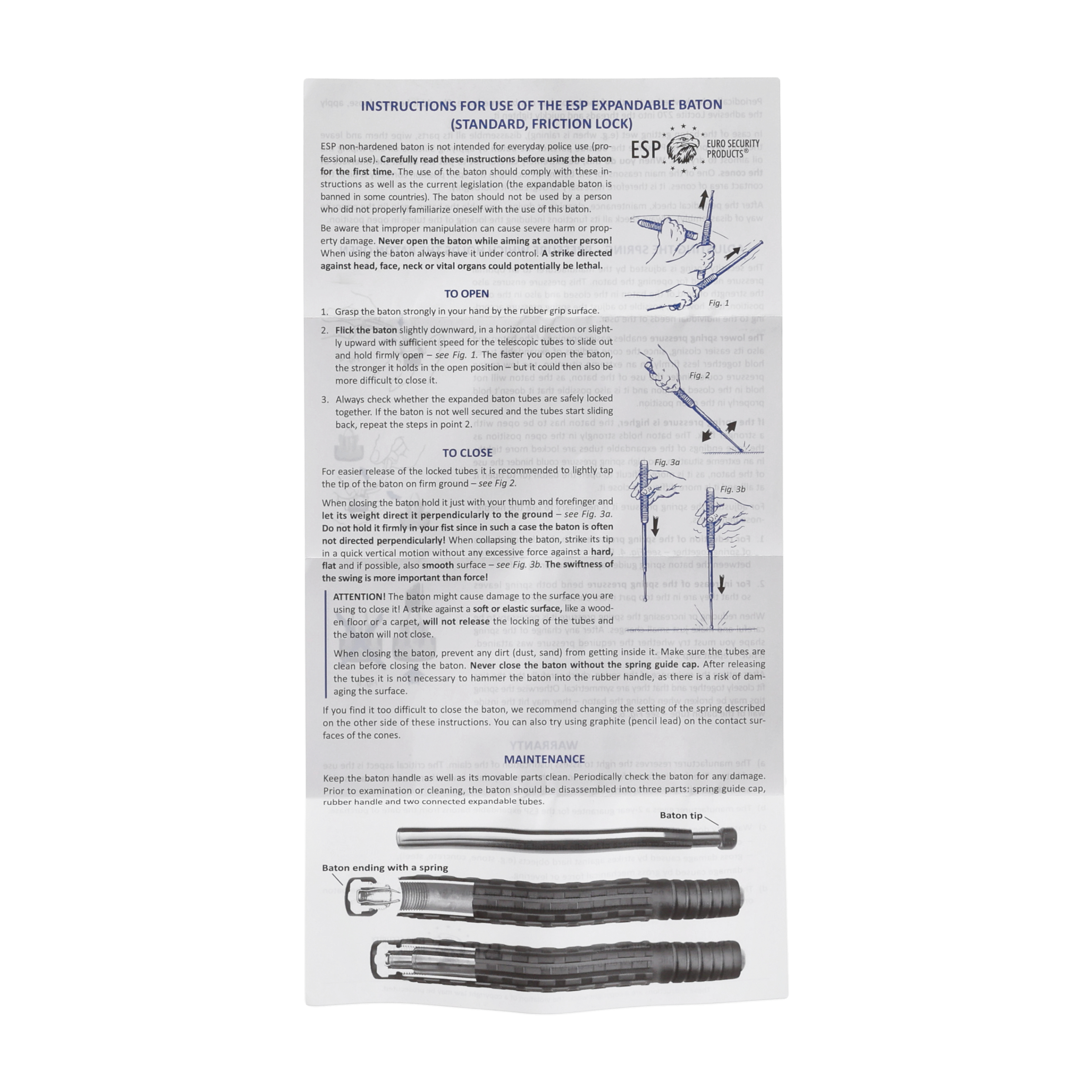 Pałka teleskopowa ESP Baton 21" srebrna - obrazek 5