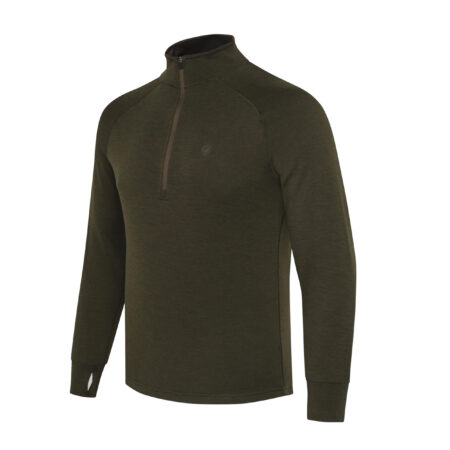 Sweter męski Beretta Merino Half Zip, zielony XL