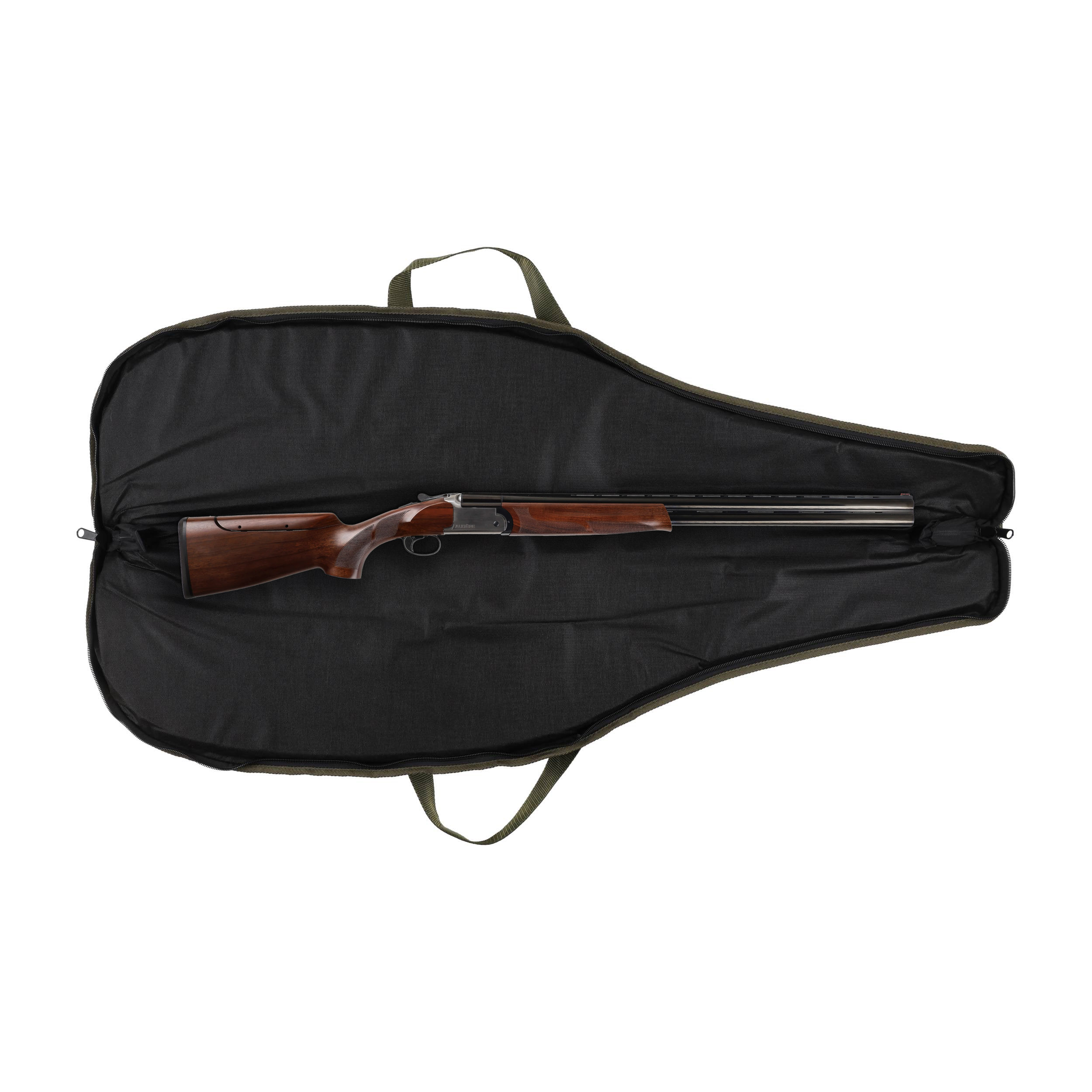 Pokrowiec na broń LPDK KAM 04 1,25m, kamuflaż leśny, haft dzik stoi w trawie - obrazek 3