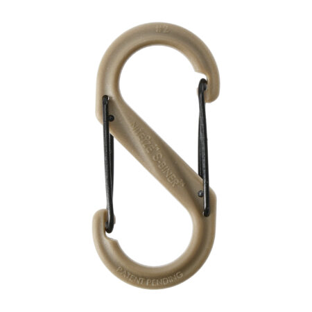 Polimerowy karabinek Nite Ize S-Biner #2 Black Gate coyote