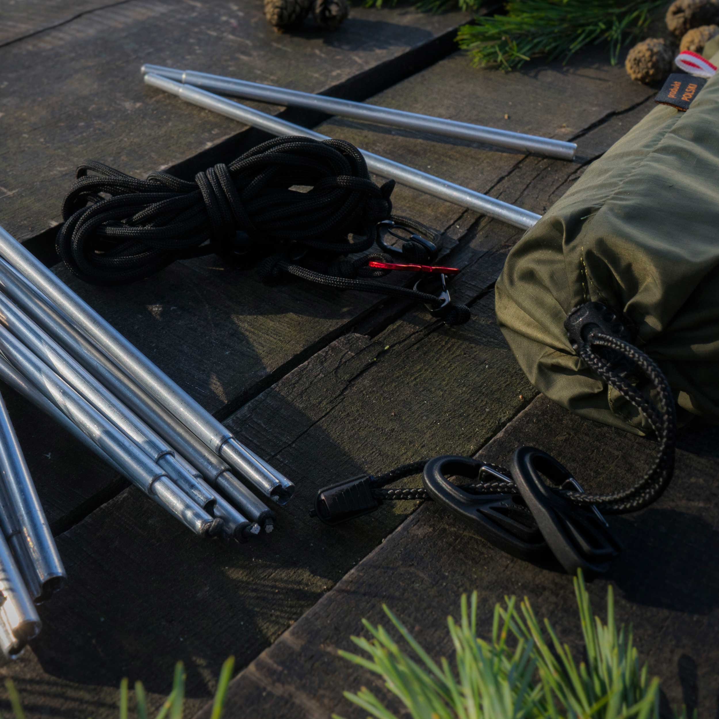 Tarp TigerWood Żak 3,4 m x 1,6 m ze stelażem - obrazek 4