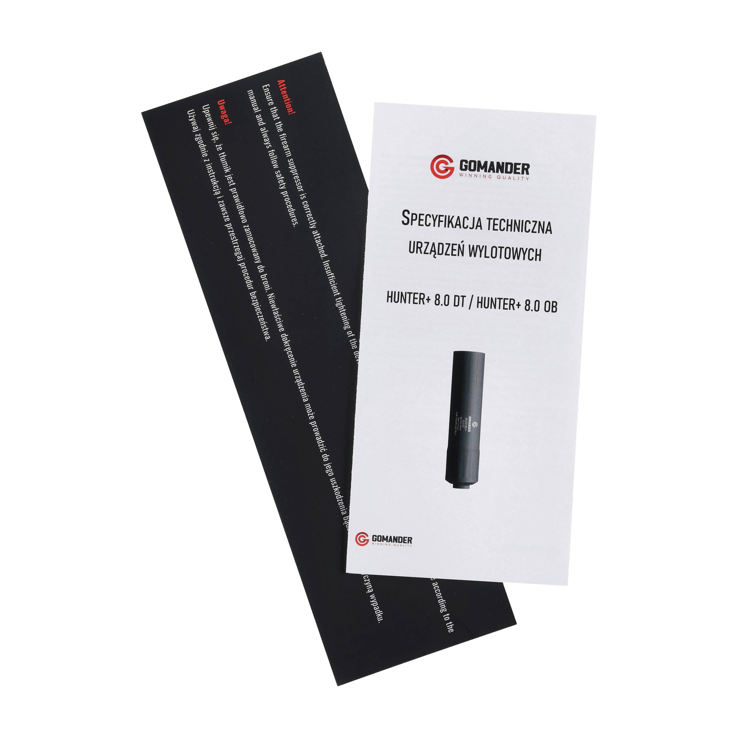 Tłumik Gomander Hunter II DT 8.0 M15X1 Czarny - obrazek 8