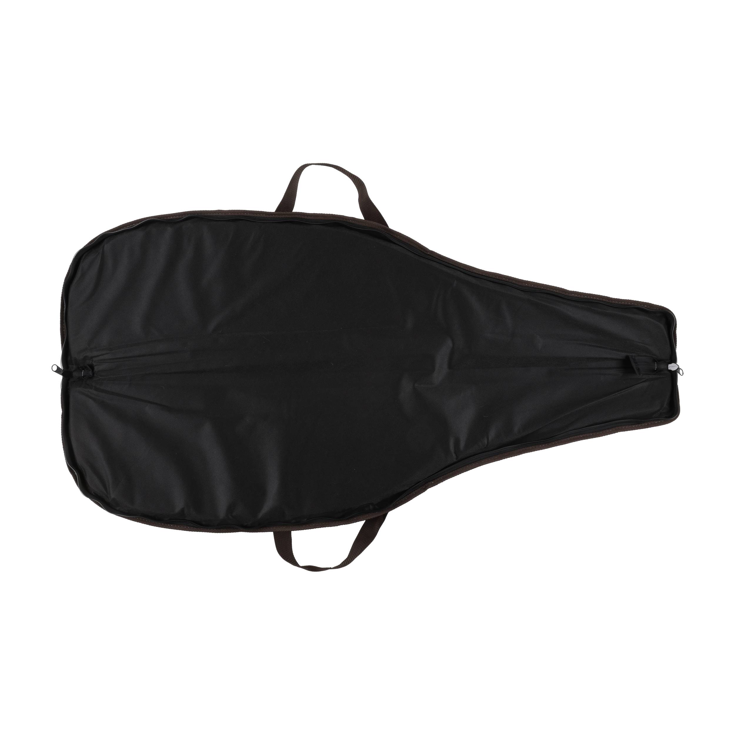 Pokrowiec Forsport na broń zamszowy L2ZPLUS 04 1,25m, kolor brązowy/ pomarańczowy, haft głowa jelenia bezowa - obrazek 4