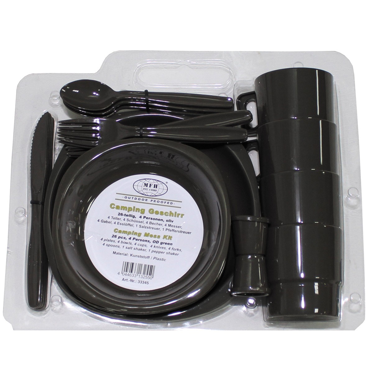 Zestaw turystyczny MFH 26-częściowy oliwkowy - obrazek 2