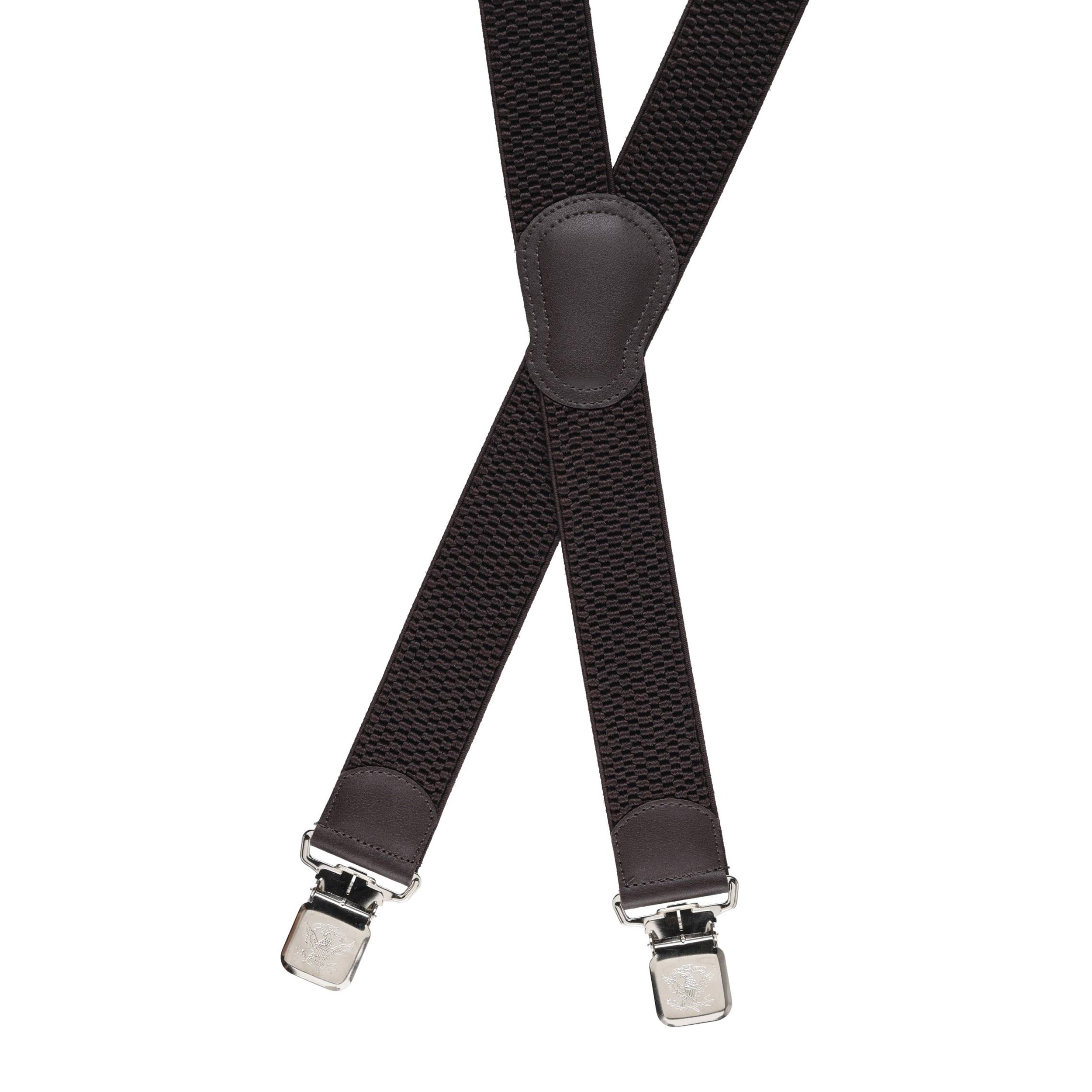 Szelki męskie Ranger 4 cm, brązowe - obrazek 4