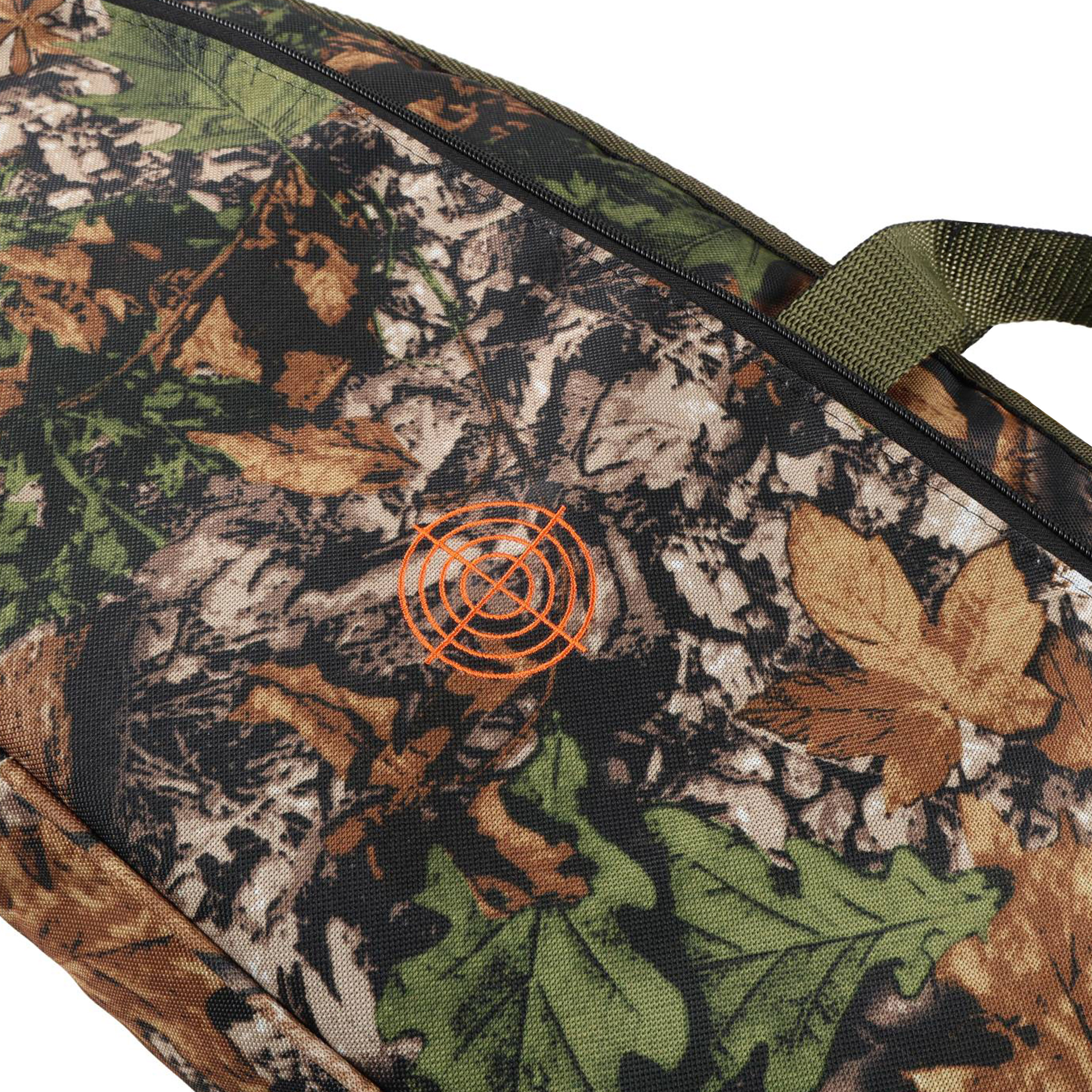 Pokrowiec na broń LPDK2KAM 04 1,25m, kolor kamuflaż leśny haft tarcza pomarńczowa - obrazek 5