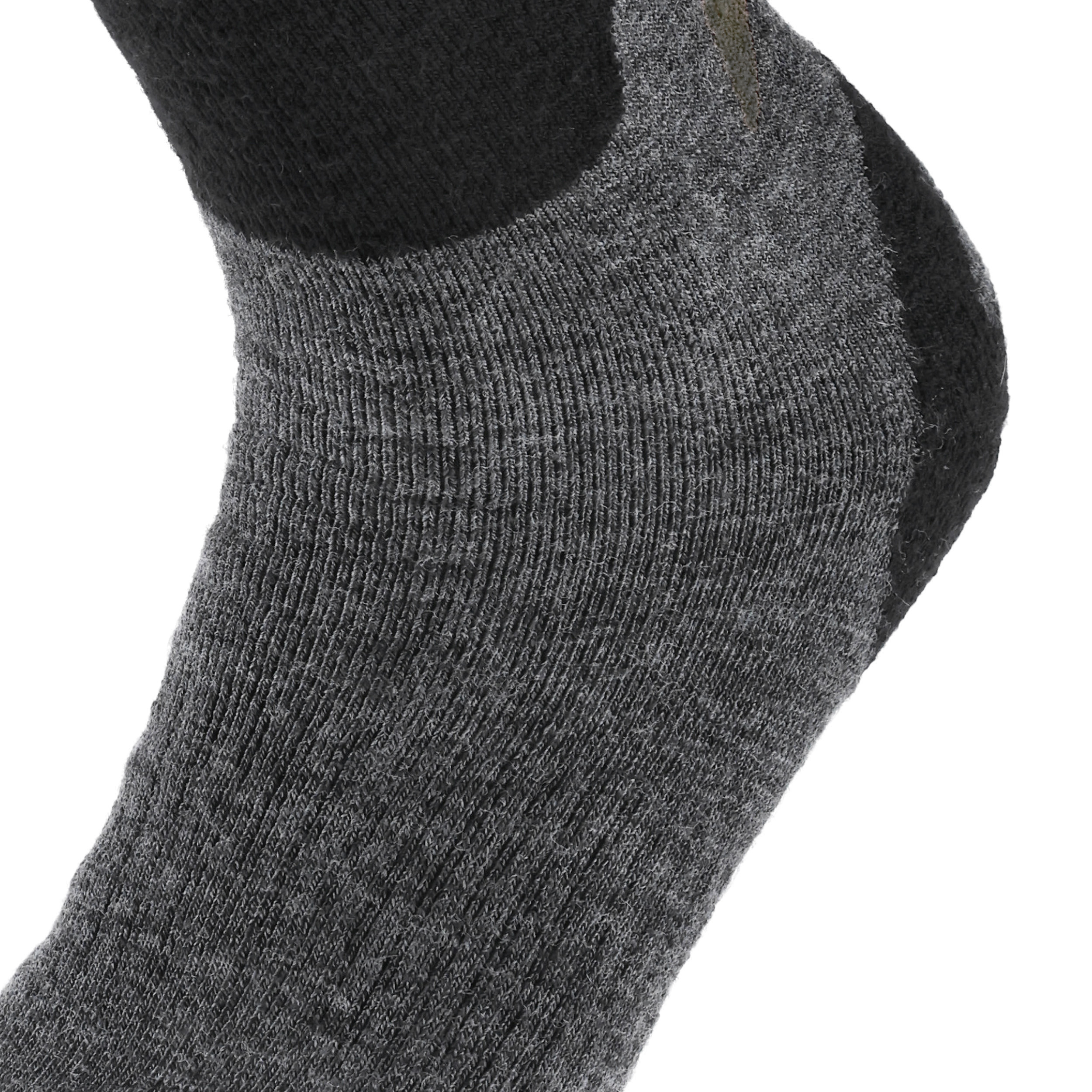 Skarpety męskie Brubeck Trekking Merino grafitowo - khaki 45-47 - obrazek 5