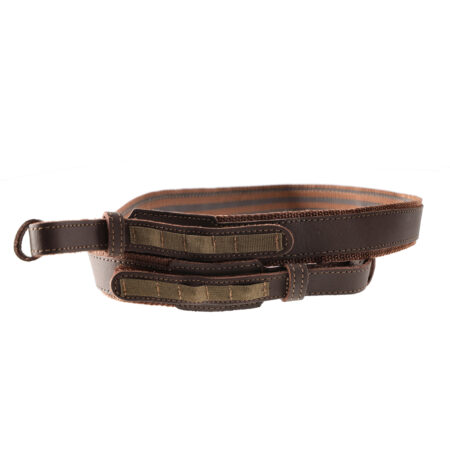 Pasek do broni Acropolis z elementami skórzanymi - brązowy