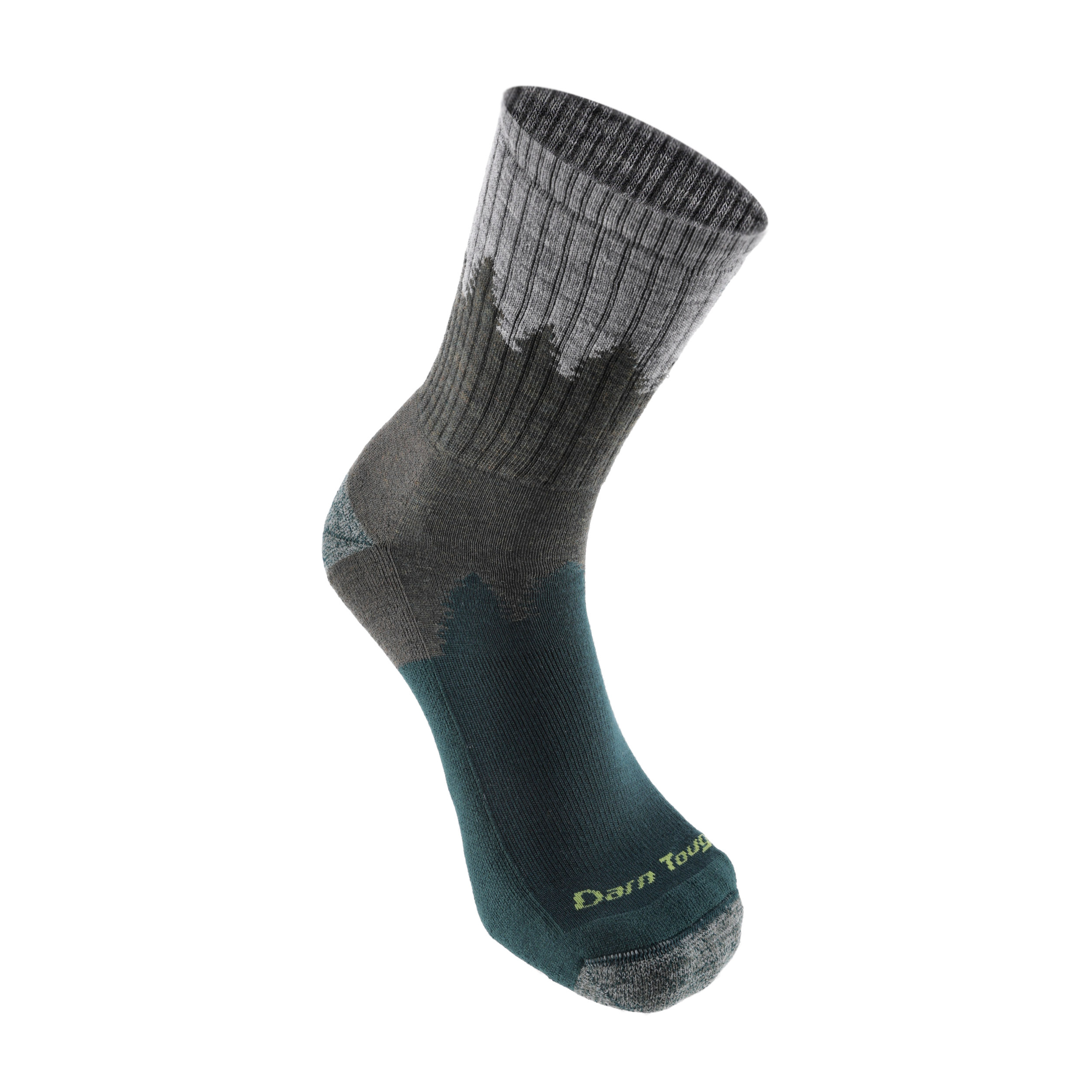 Skarpety trekkingowe męskie Darn Tough Number 2 Green 43-45.5 - obrazek 3