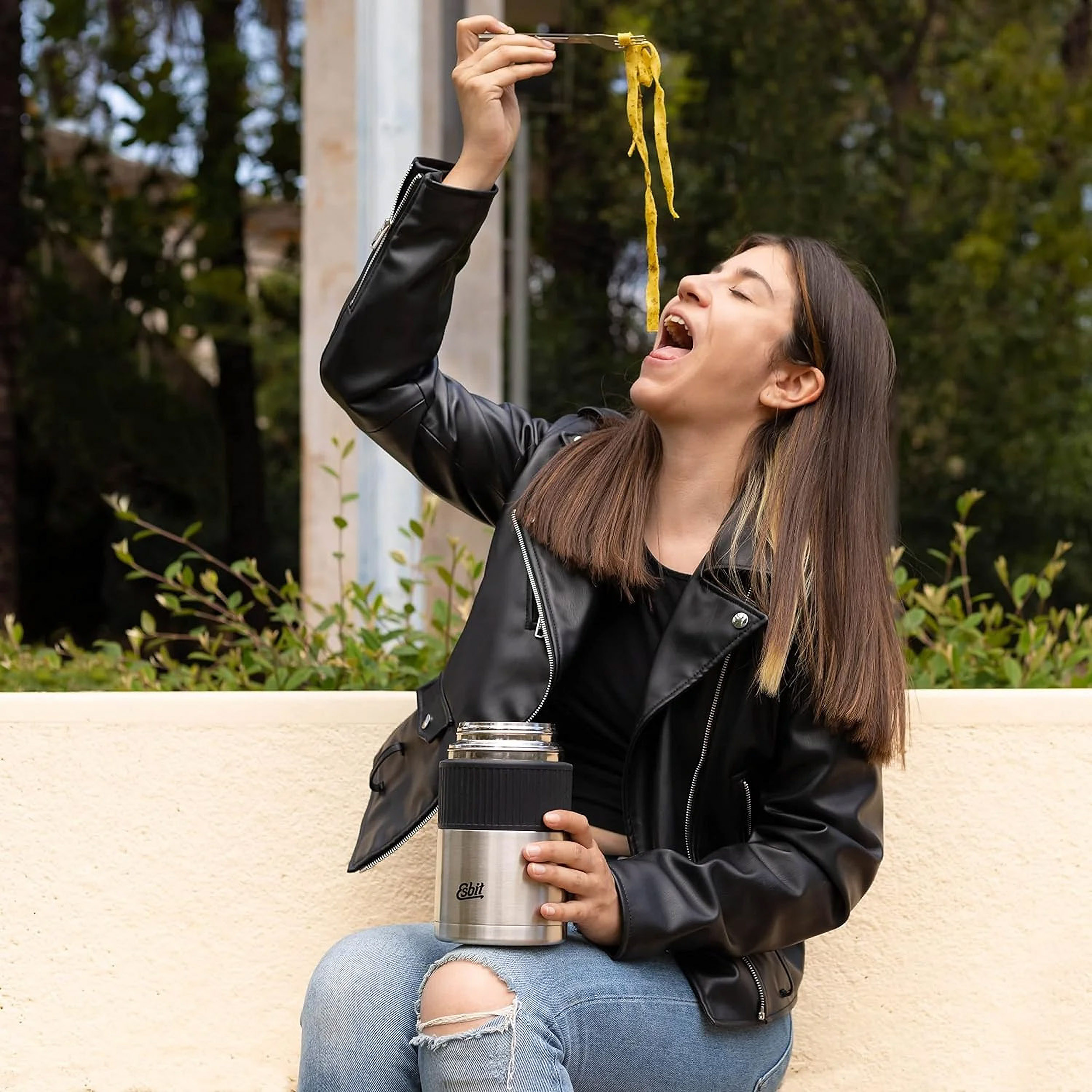 Termos Esbit Food Jug Sculptor sleeve 1 l srebrny - obrazek 6