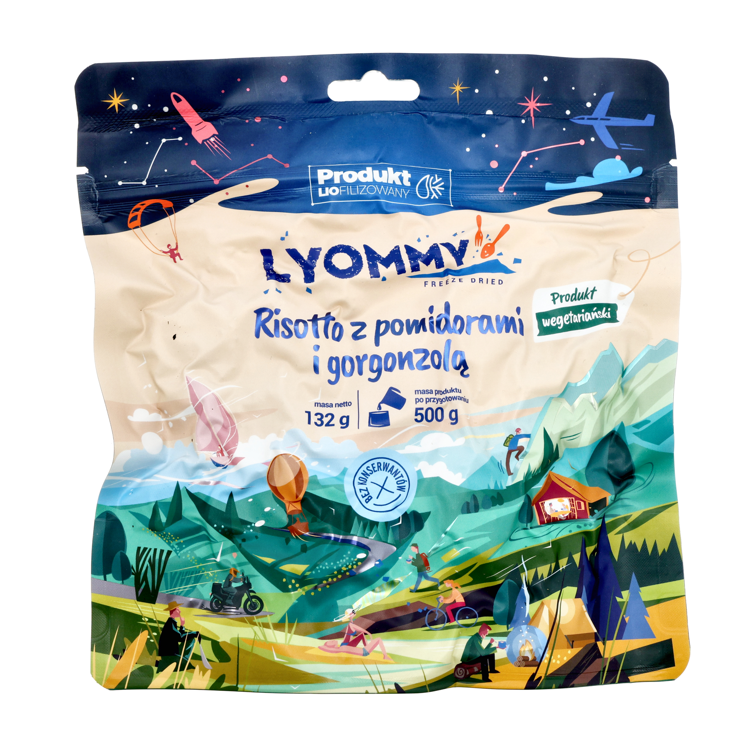 Żywność liofilizowana Lyommy Risotto z pomidorami i gorgonzolą 500 g