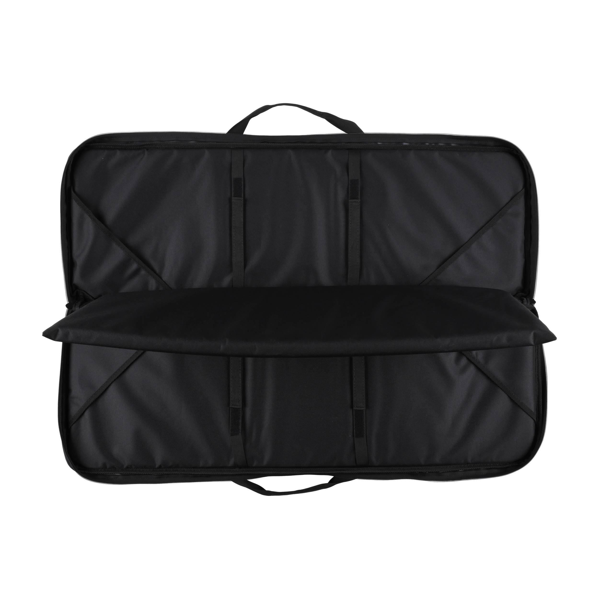 Pokrowiec na broń TACTICAL MAX02 dł. 1,05m h38, kolor czarny, haft celownik beżowy, na dwie jednostki - obrazek 4