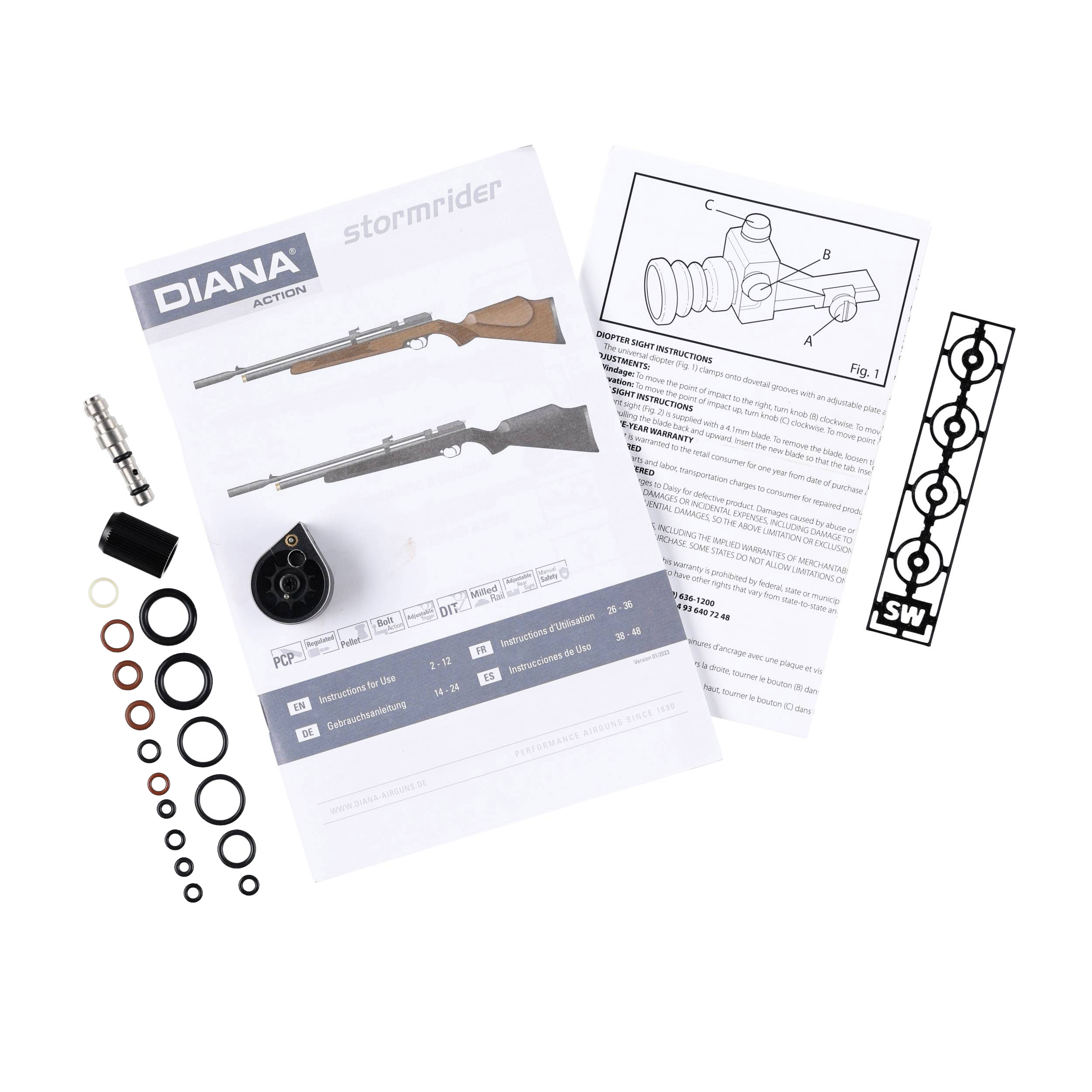 Wiatrówka PCP Diana Stormrider Club Mod.sw 4,5 mm - obrazek 9