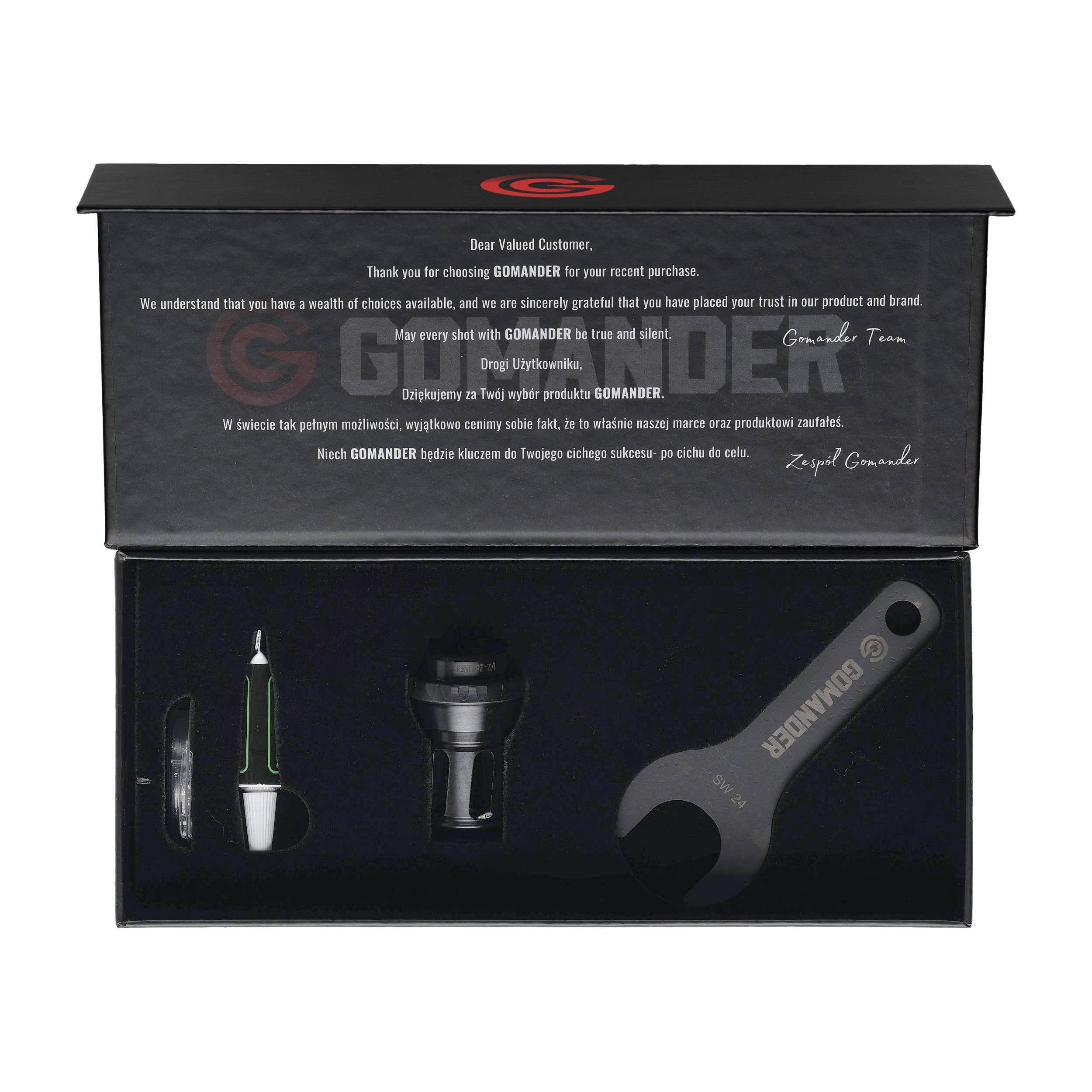 Tłumik płomienia Gomander Helix S 7,62 5/8-24 UNEF - obrazek 5