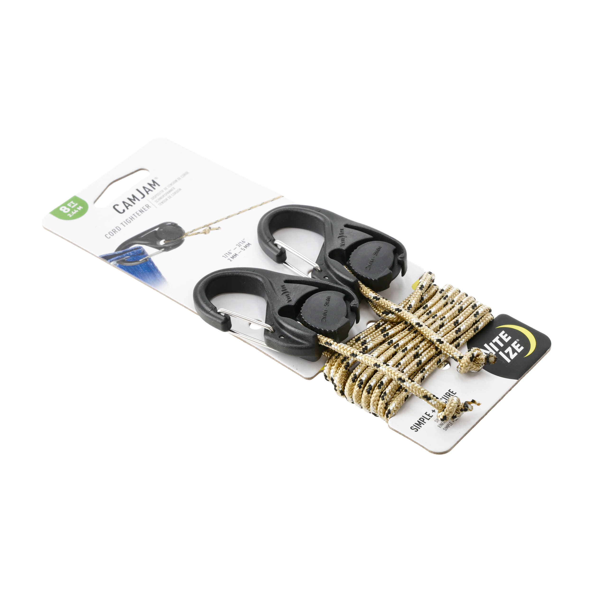 Regulowana klamra biwakowa Nite Ize CamJam 2 sztuki z linką 2,4 m - obrazek 2