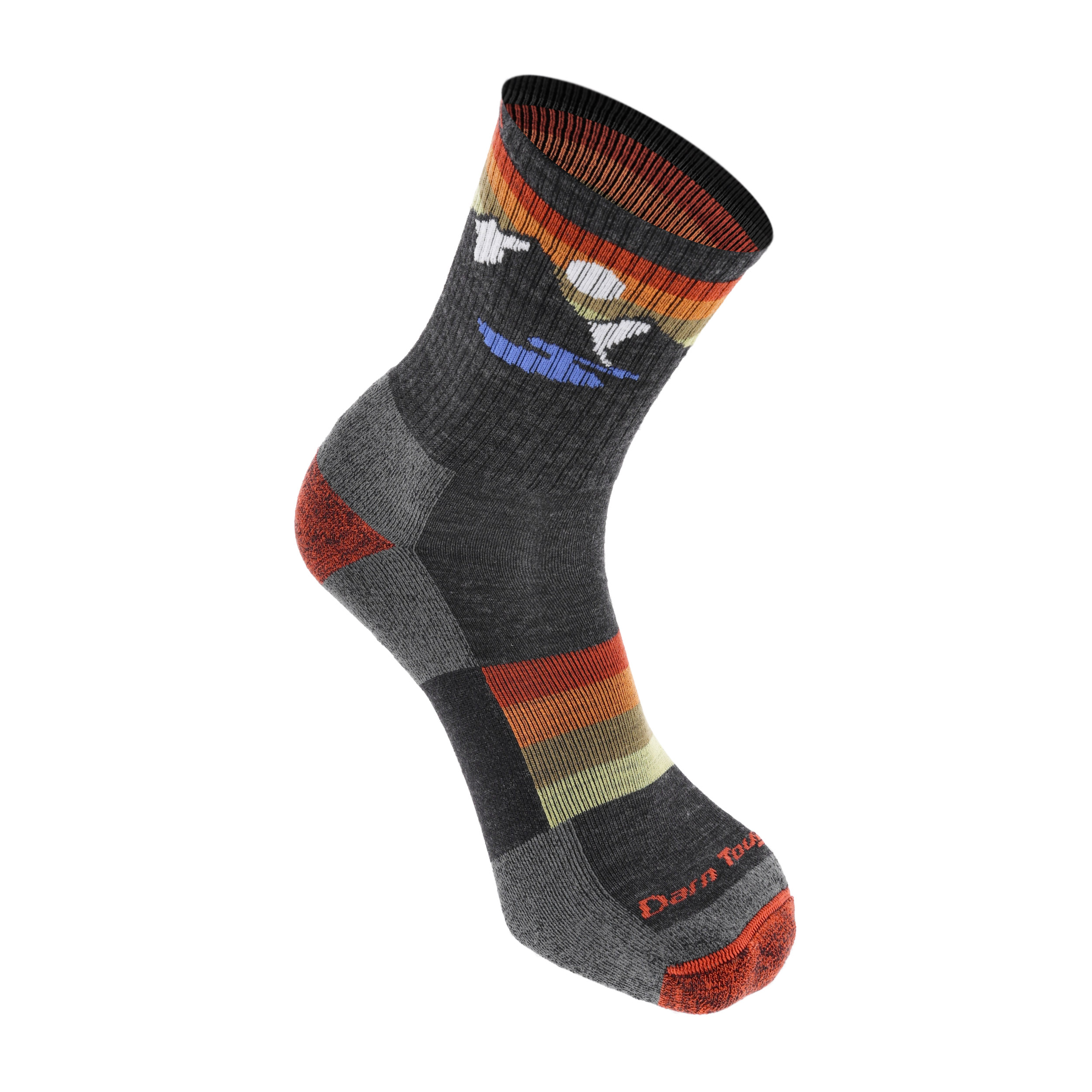 Skarpety trekkingowe męskie Darn Tough Sunset Ridge Charcoal 41-42.5 - obrazek 3